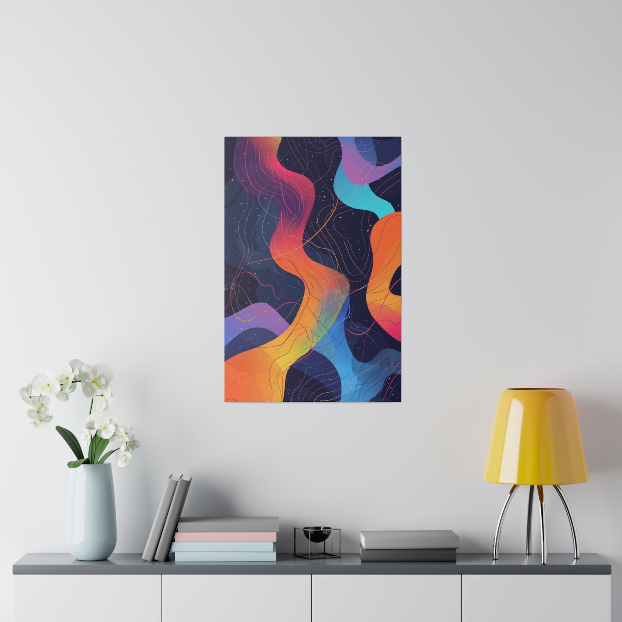 Abstract Wall Art - Vertical Canvas - WA18