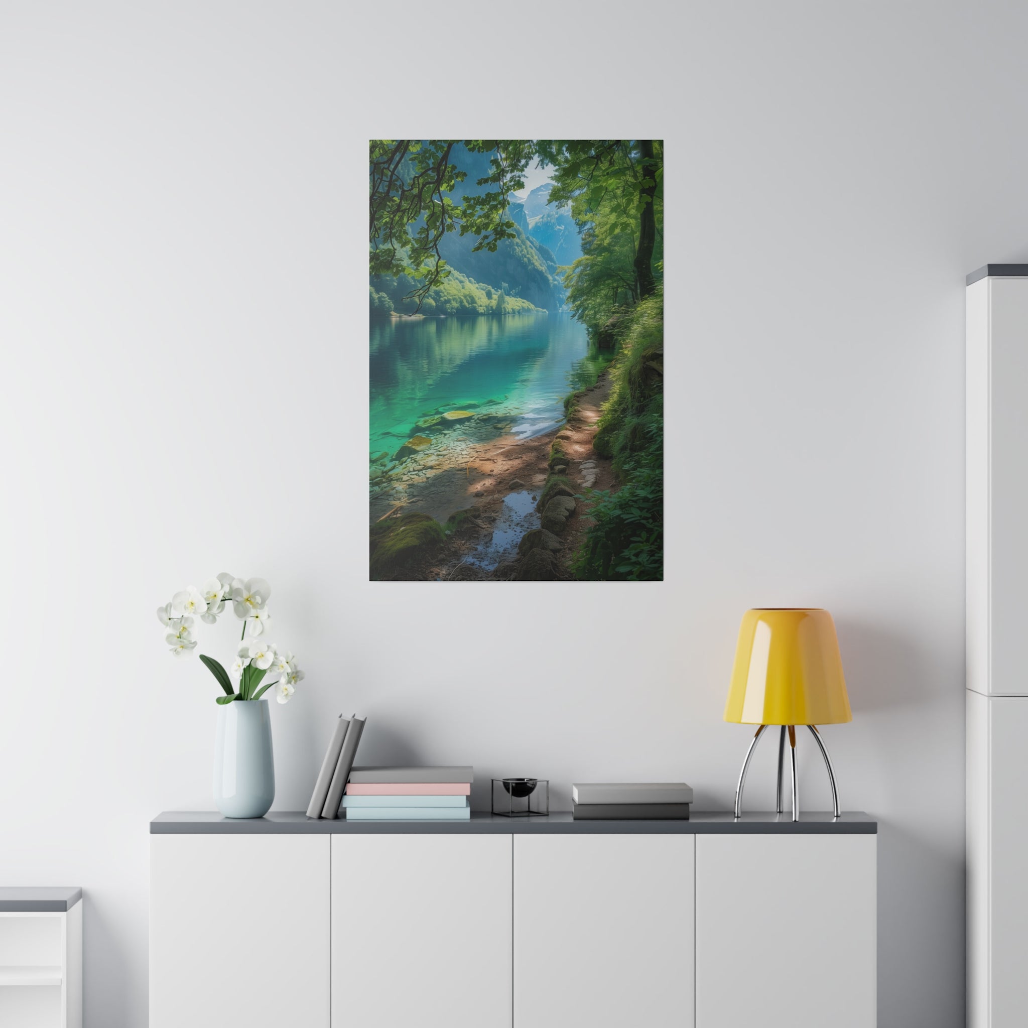 Emerald Depths - Nature Wall Art - Vertical Canvas - WA328