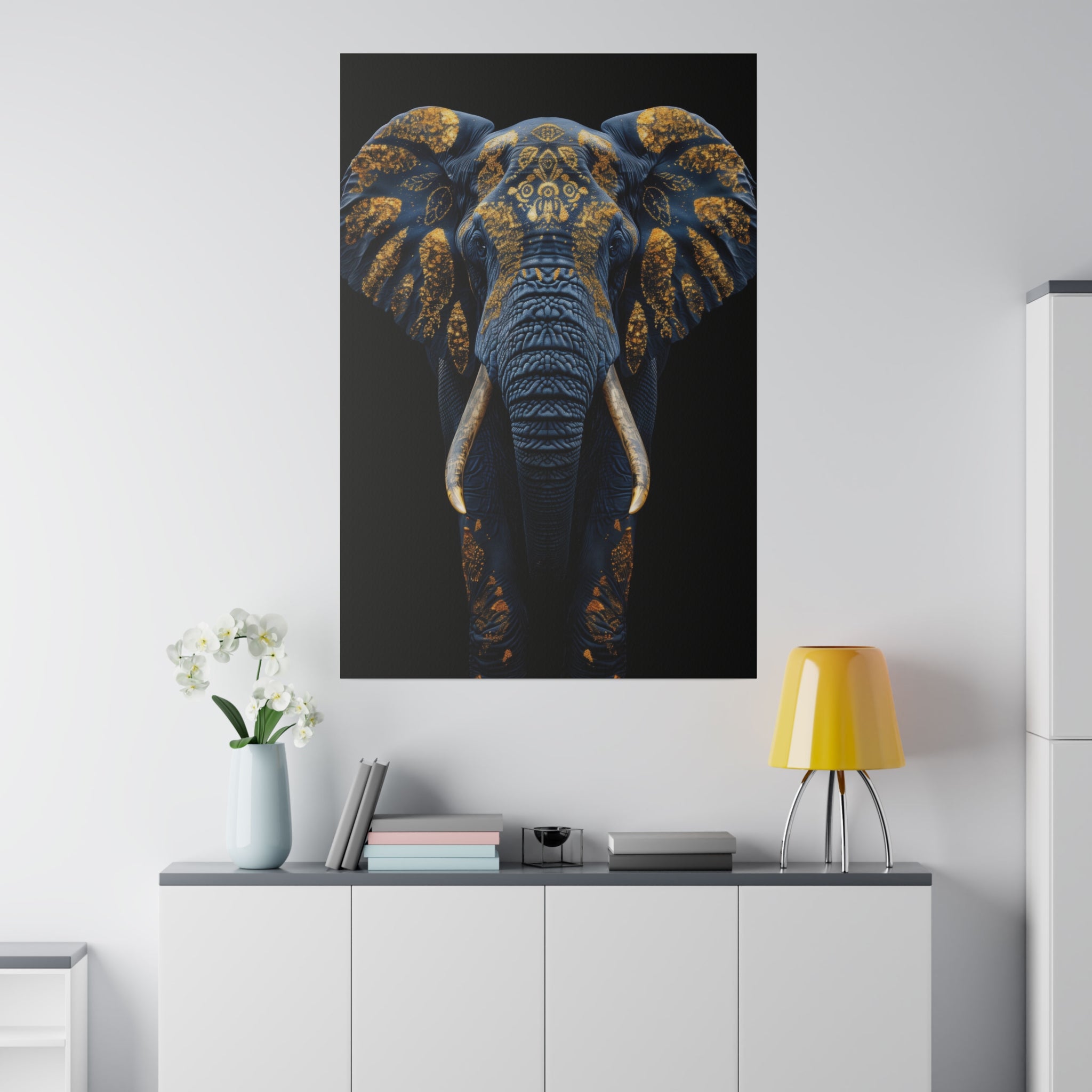 Majestic Elephant - Wildlife Wall Art - Vertical Canvas - WA272