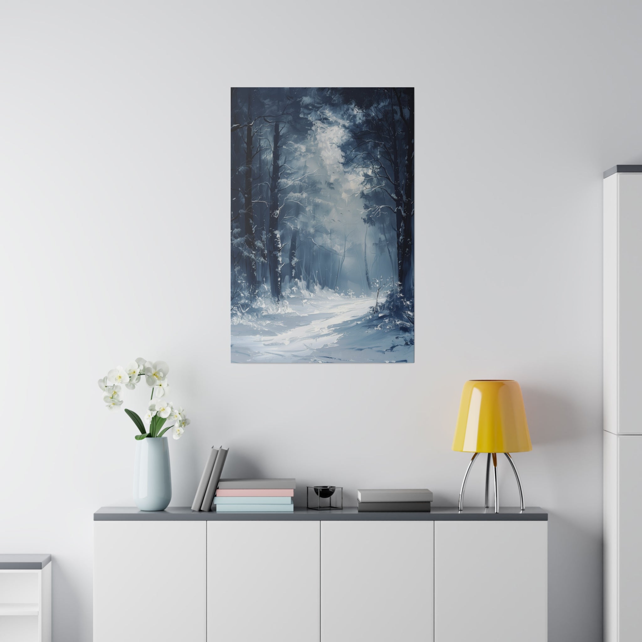 Chill of Winter - Nature Wall Art - Vertical Canvas - WA331