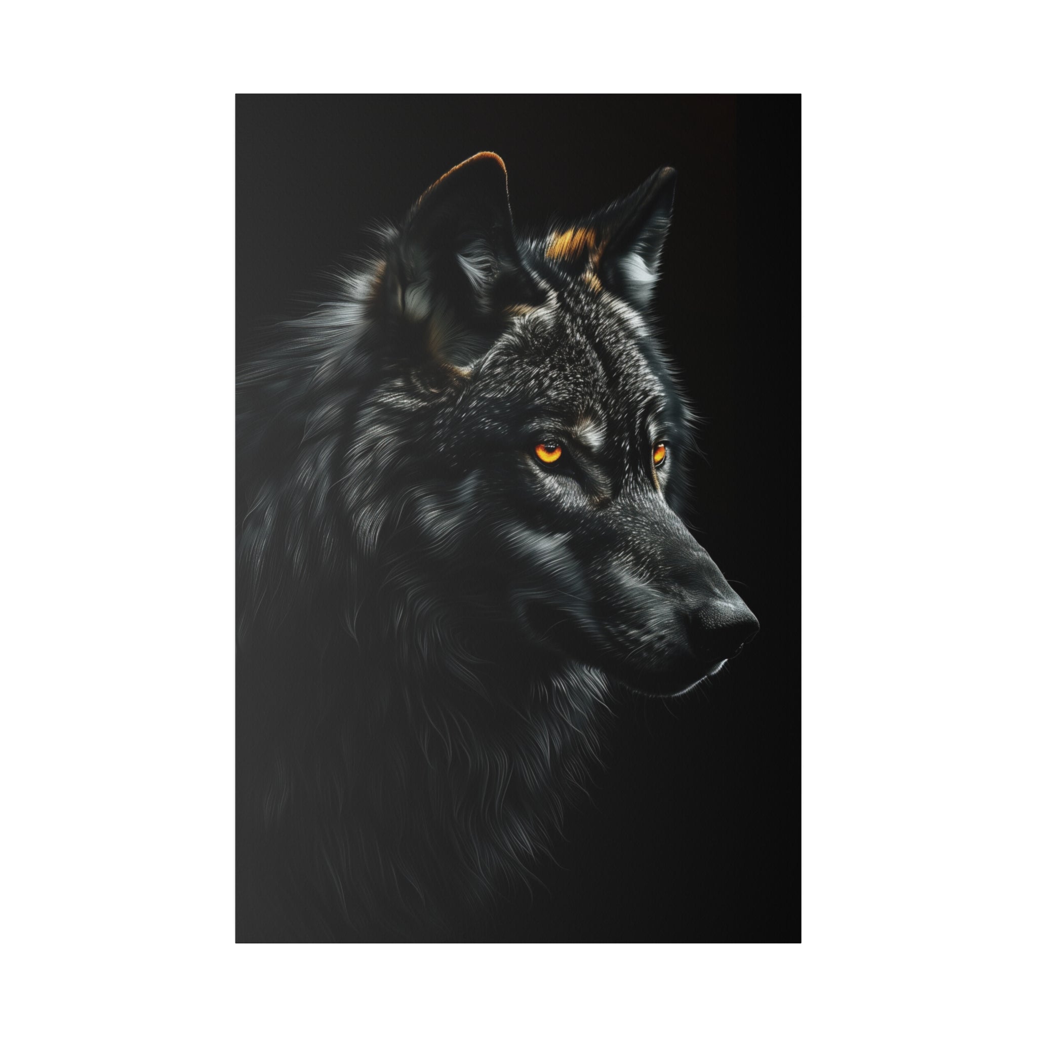 Wolf's Whisper - Wildlife Wall Art - Vertical Canvas - WA260