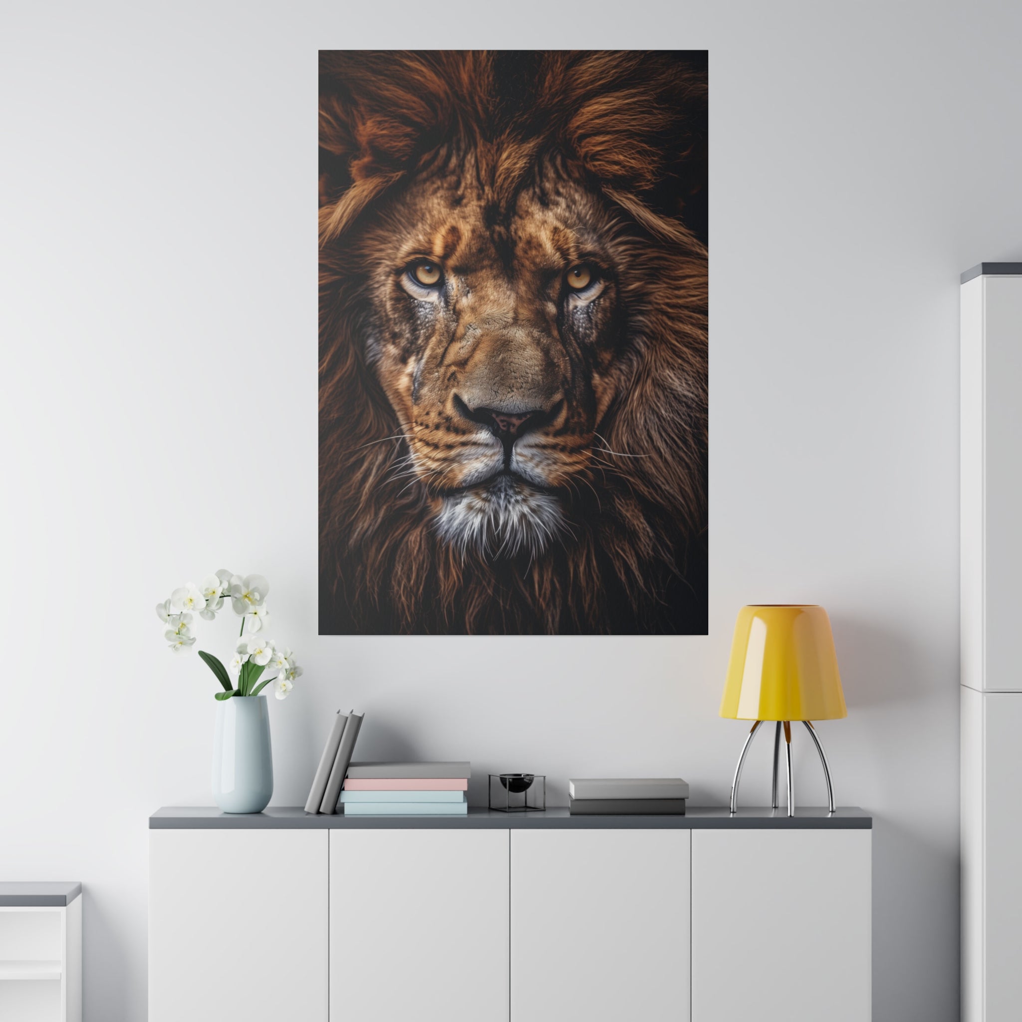 Lion's Power - Wildlife Wall Art - Vertical Canvas - WA285