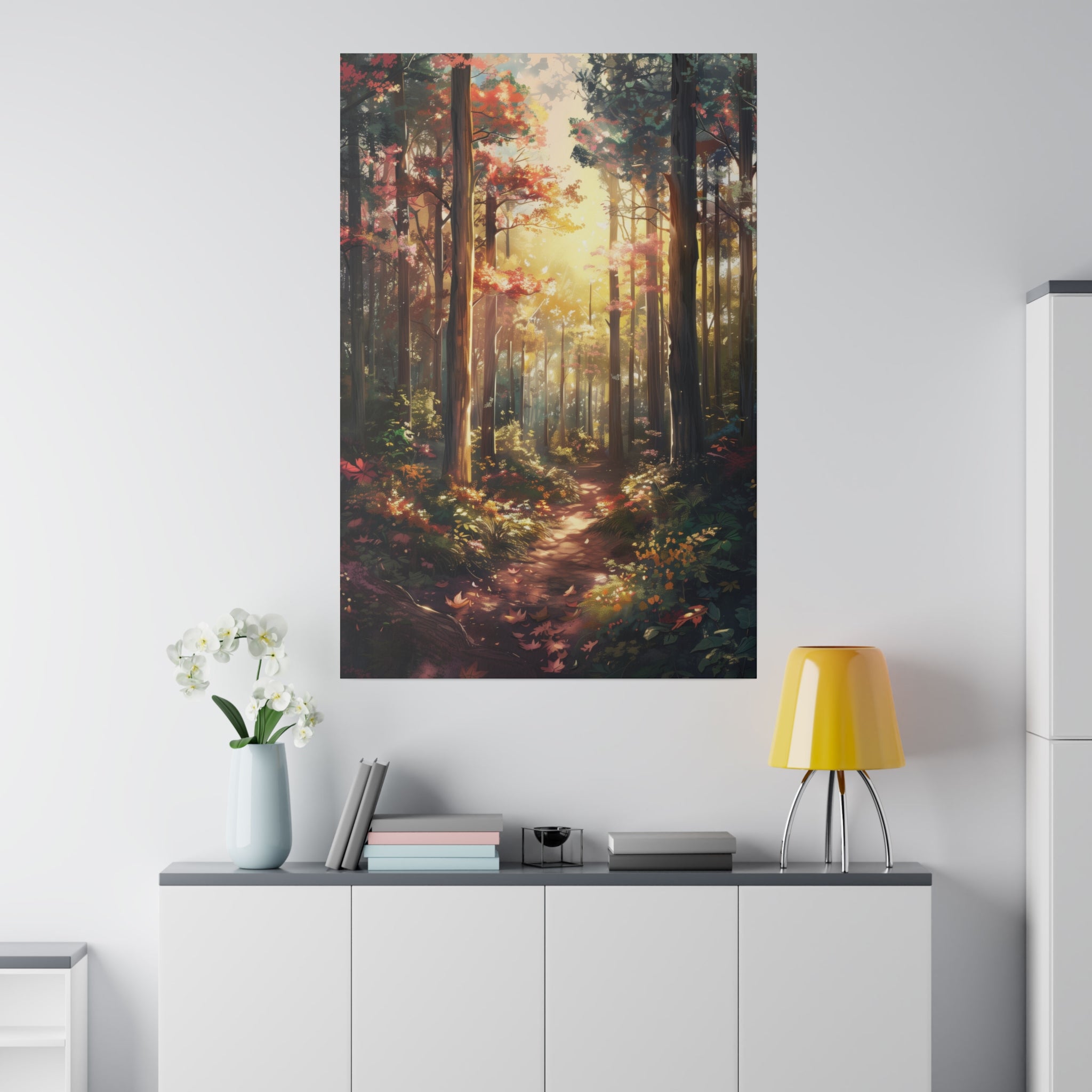 Beautiful Forest - Nature Wall Art - Vertical Canvas - WA81