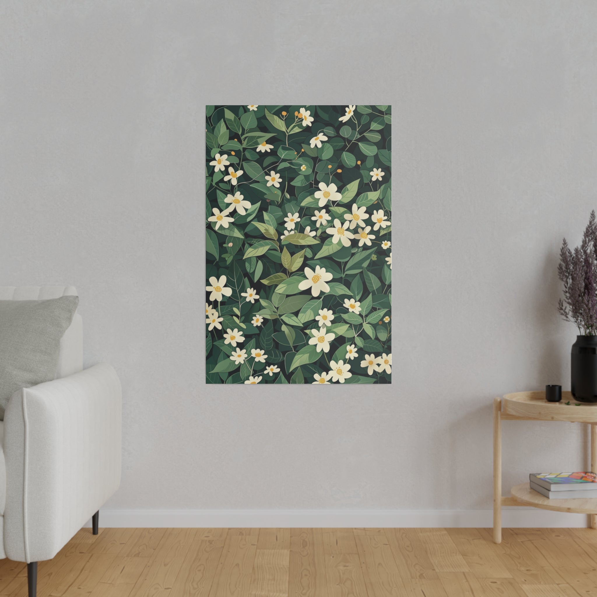 Flowers Wall Art - Botanical Wall Art - Vertical Canvas - WA65