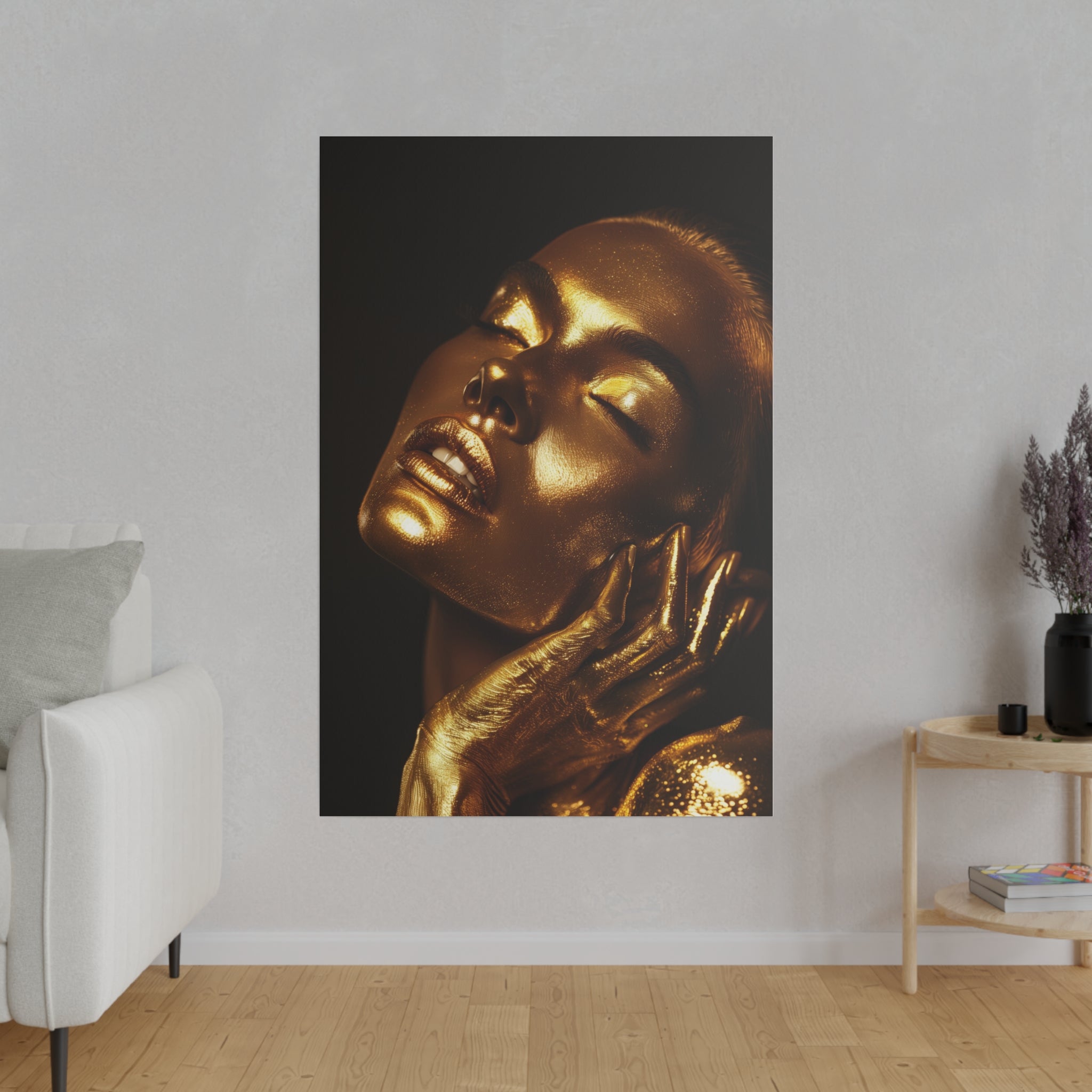 Woman in Gold - Luxury Themed Canvas - Vertical Canvas - WA72