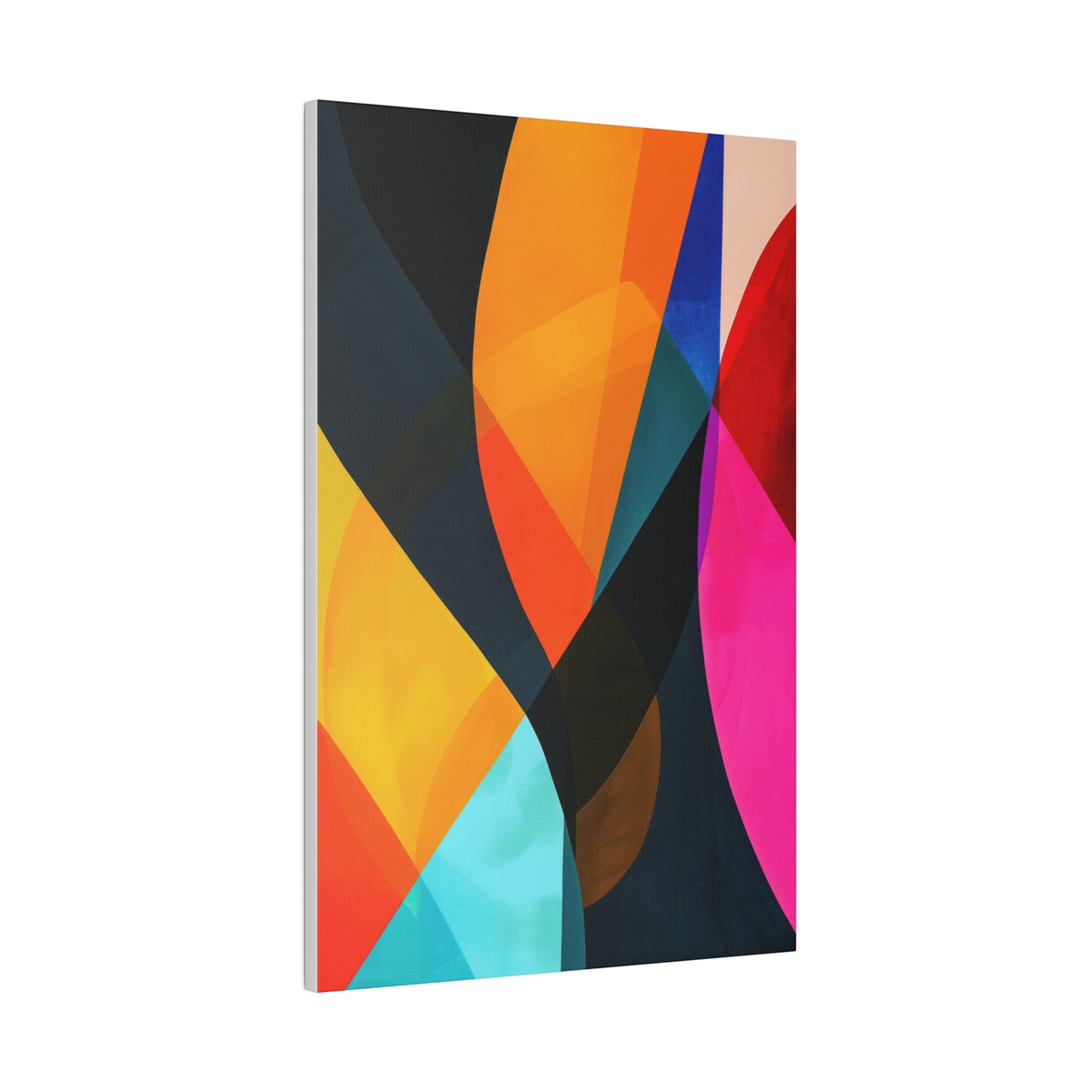 Modern Shapes - Abstract Wall Art - Vertical Canvas - WA240