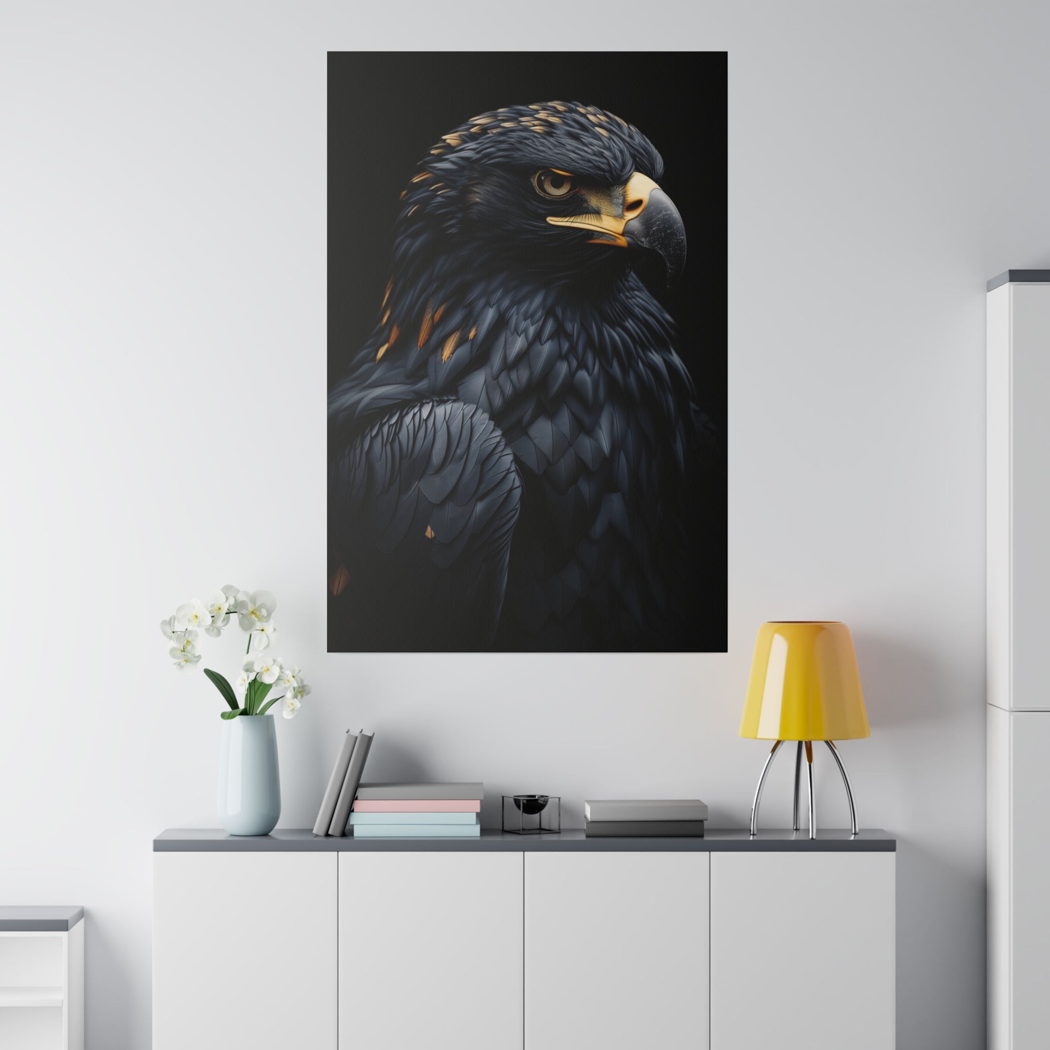 Eagle's Splendor - Wildlife Wall Art - Vertical Canvas - WA278