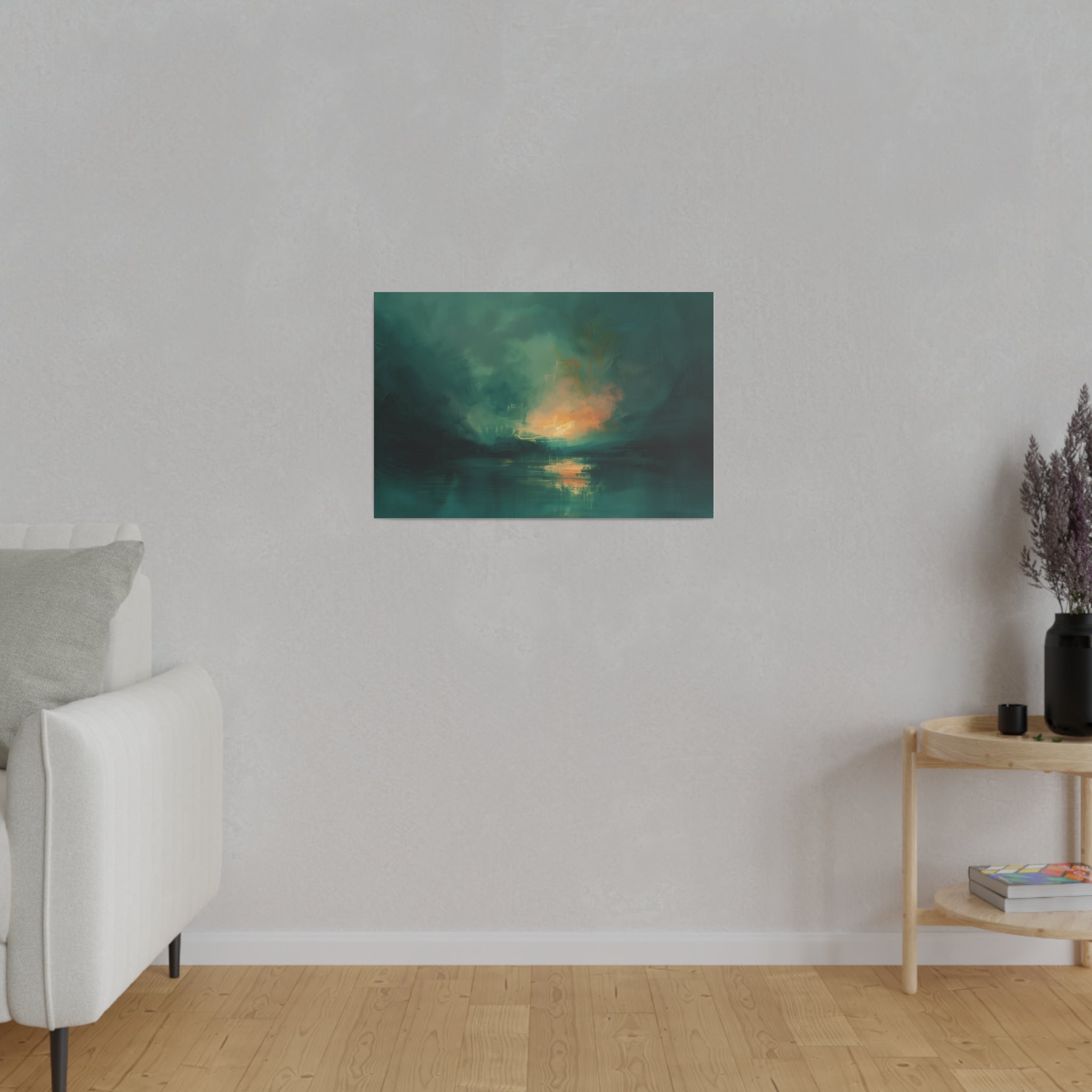 Serene Dusk - Abstract Wall Art - Horizontal Canvas - WA204