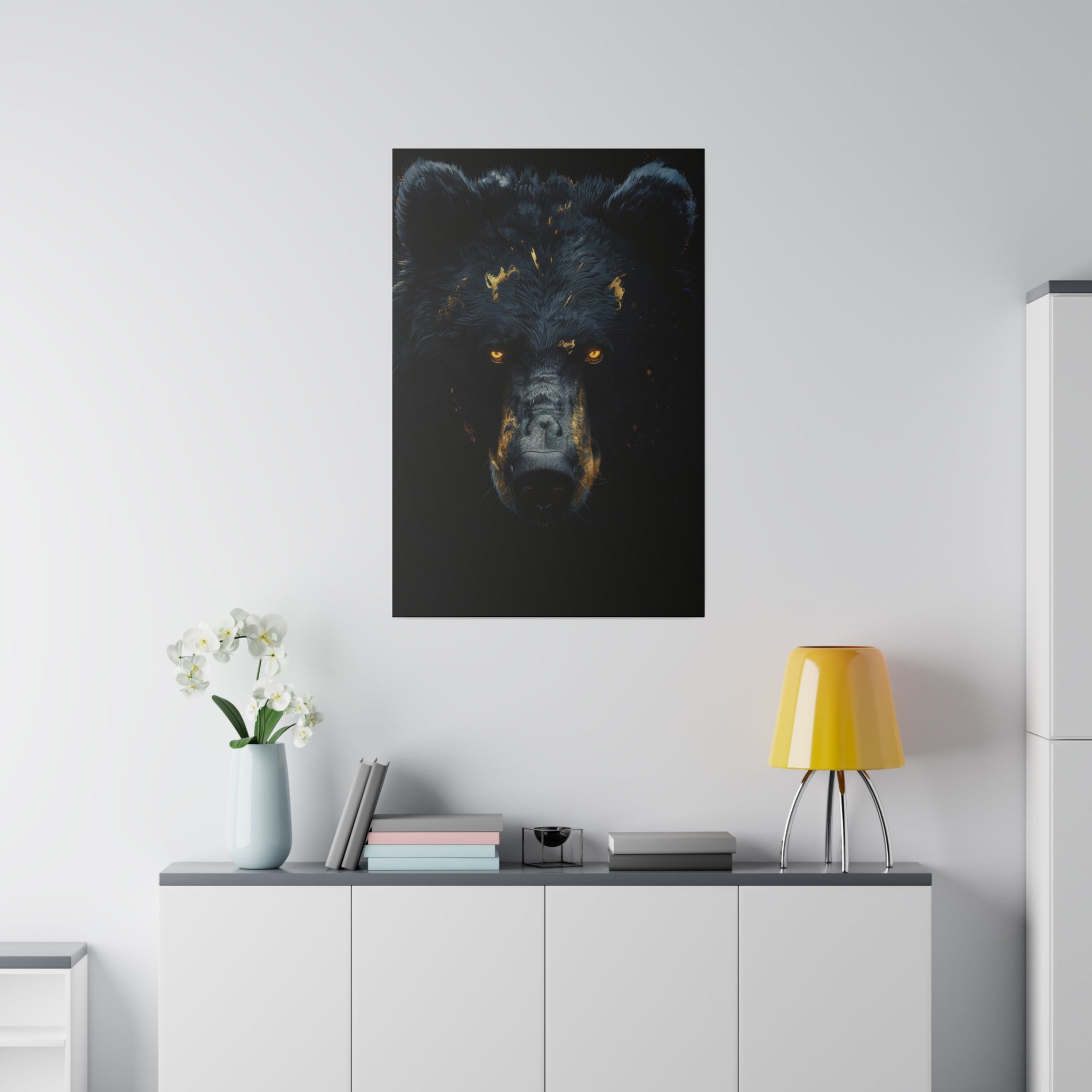 Vicious Bear - Wildlife Wall Art - Vertical Canvas - WA242