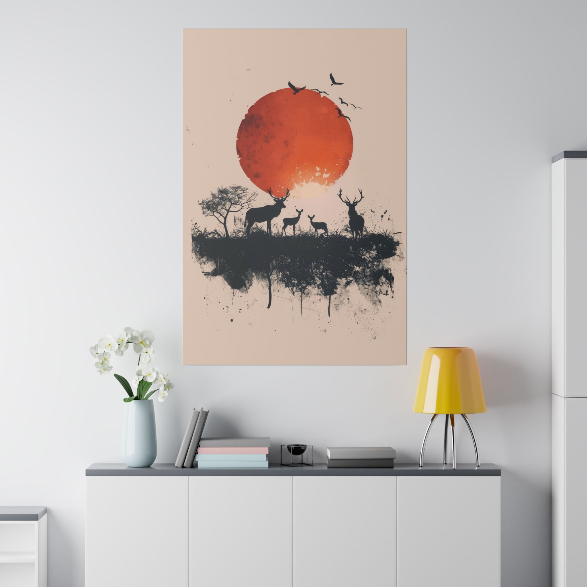 Dawn in the Wild - Abstract Wall Art - Vertical Canvas - WA230