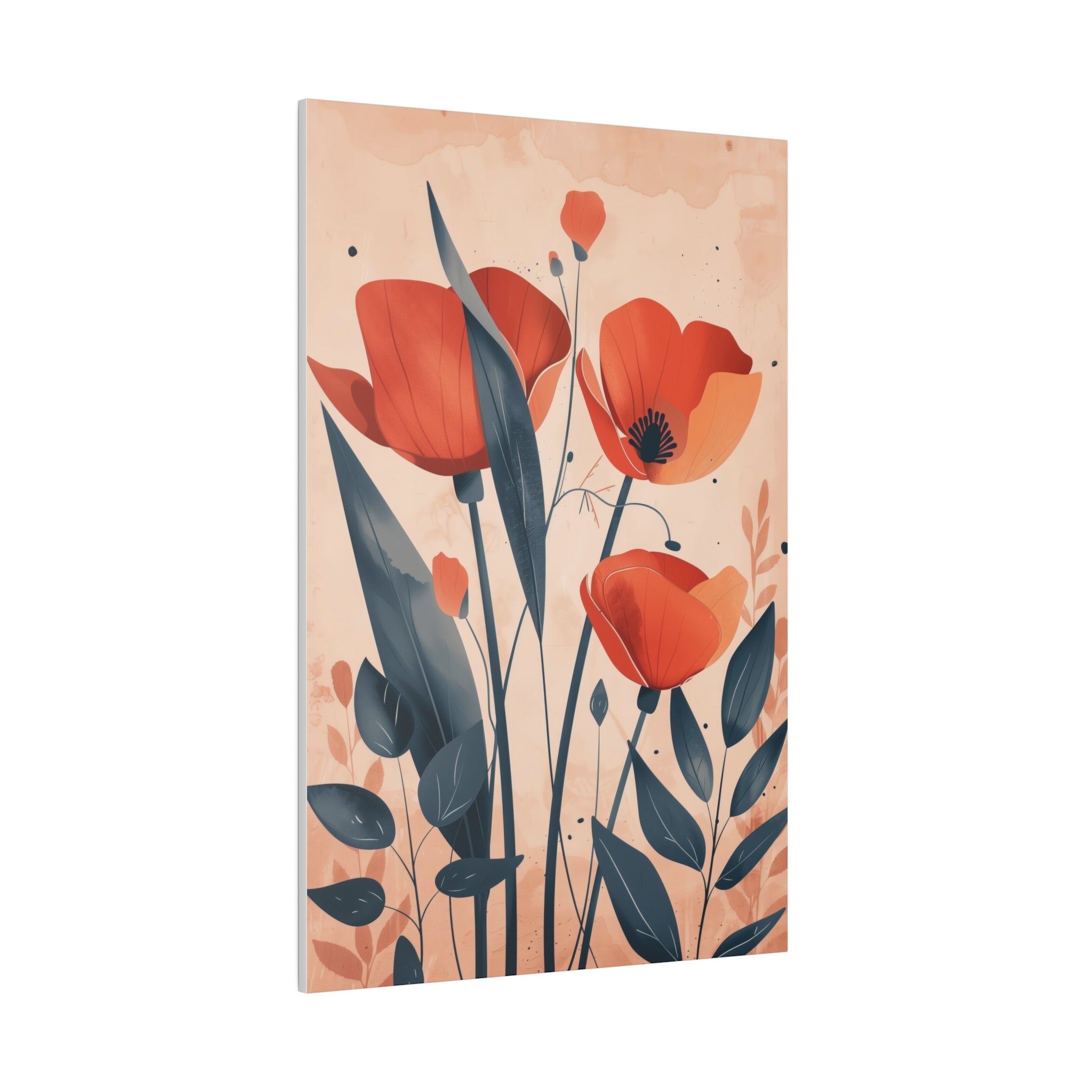 Flowers Wall Art - Botanical Wall Art - Vertical Canvas - WA42