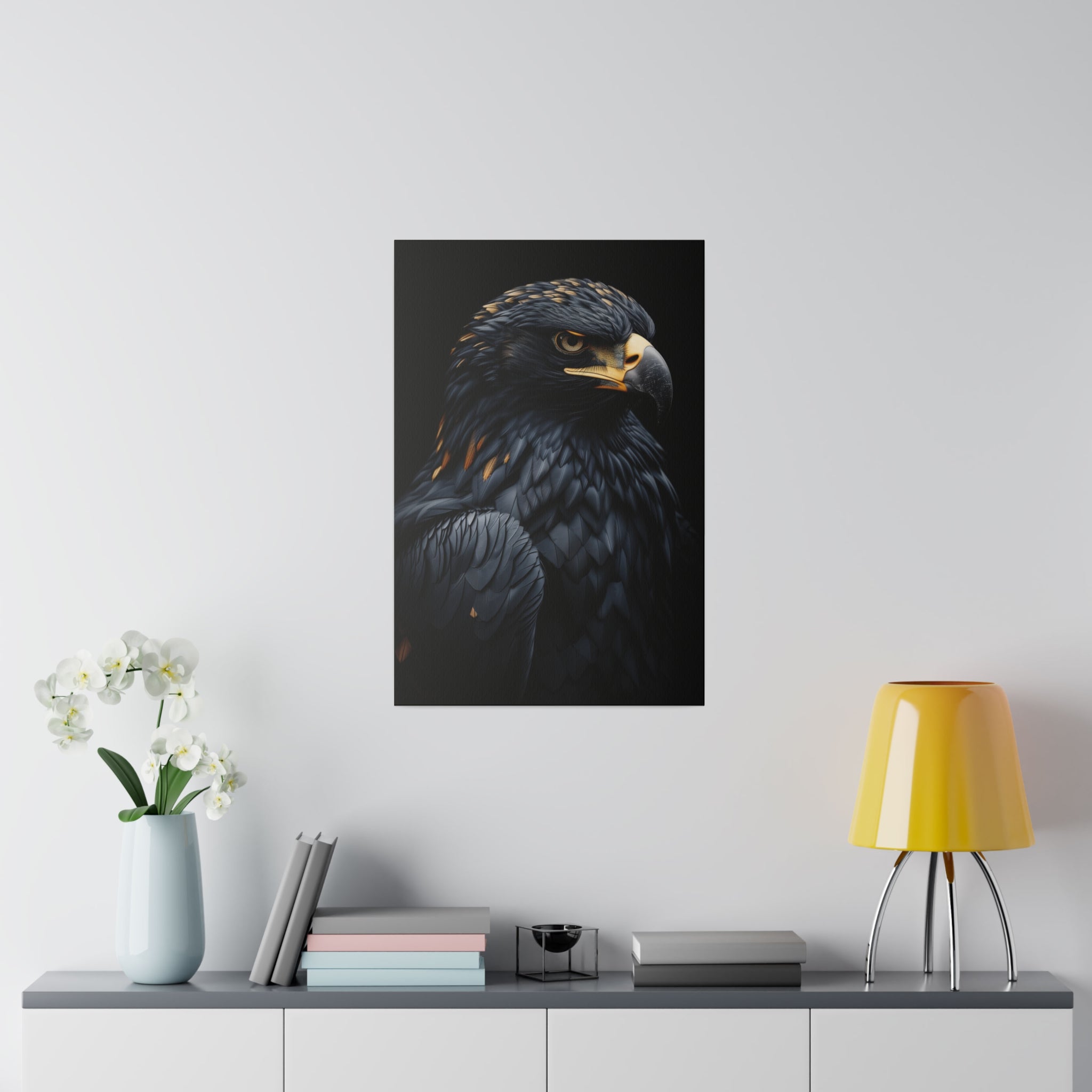 Eagle's Splendor - Wildlife Wall Art - Vertical Canvas - WA278