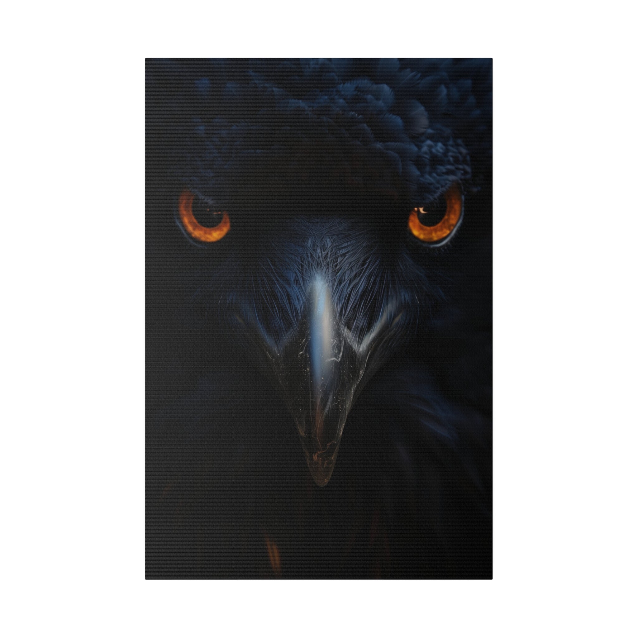 Raven's Veil - Wildlife Wall Art - Vertical Canvas - WA265