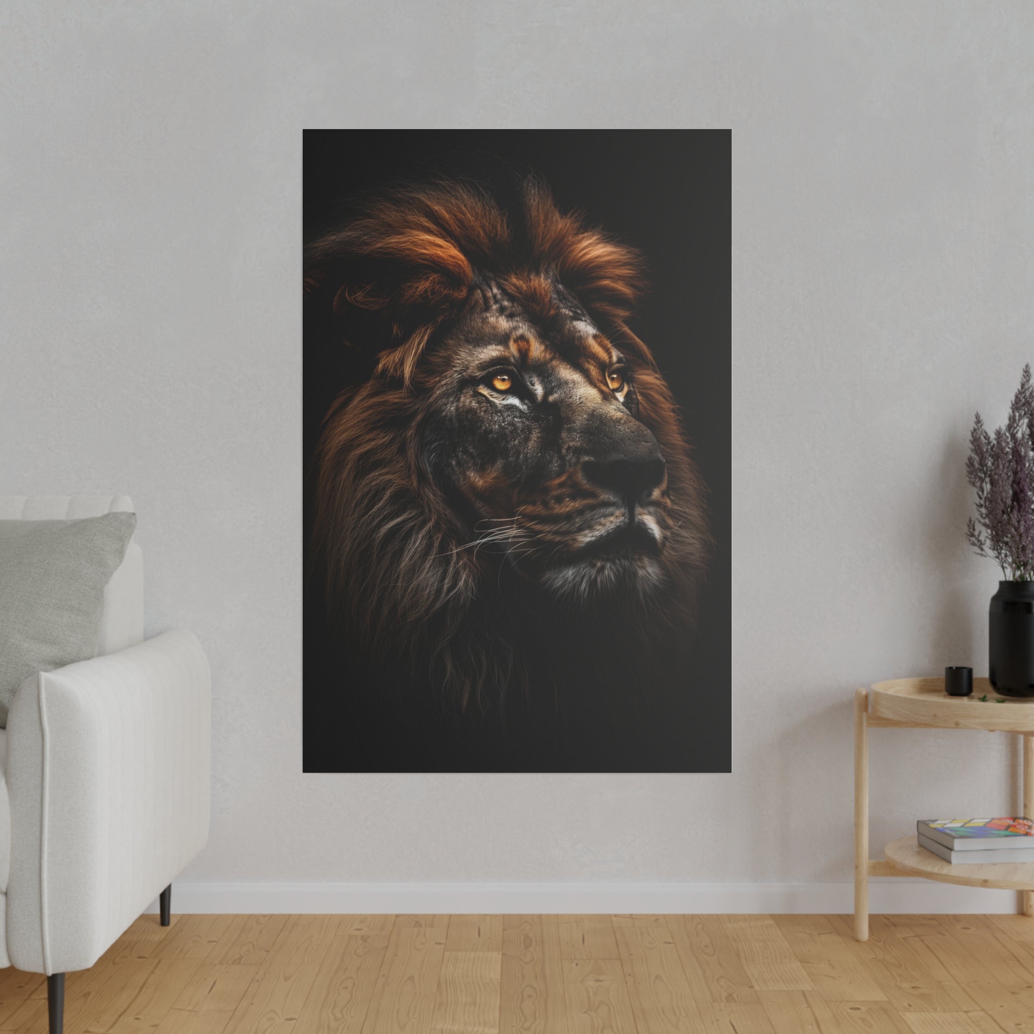 Lion's Majesty - Wildlife Wall Art - Vertical Canvas - WA287