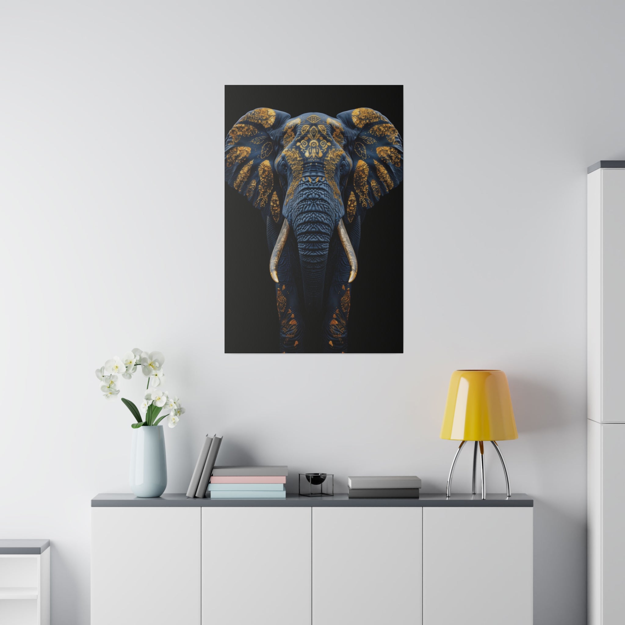 Majestic Elephant - Wildlife Wall Art - Vertical Canvas - WA272