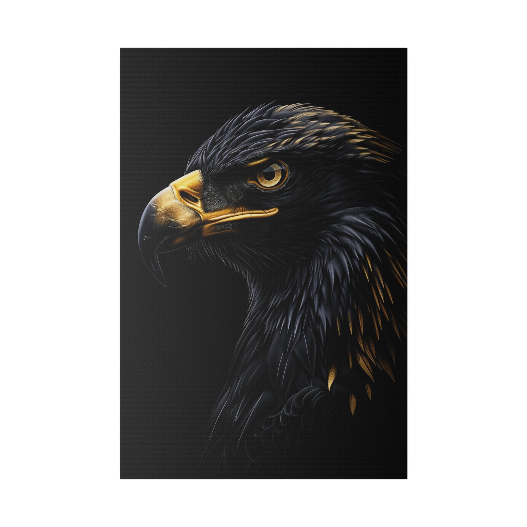 Eagle's Gleam  - Wildlife Wall Art - Vertical Canvas - WA281