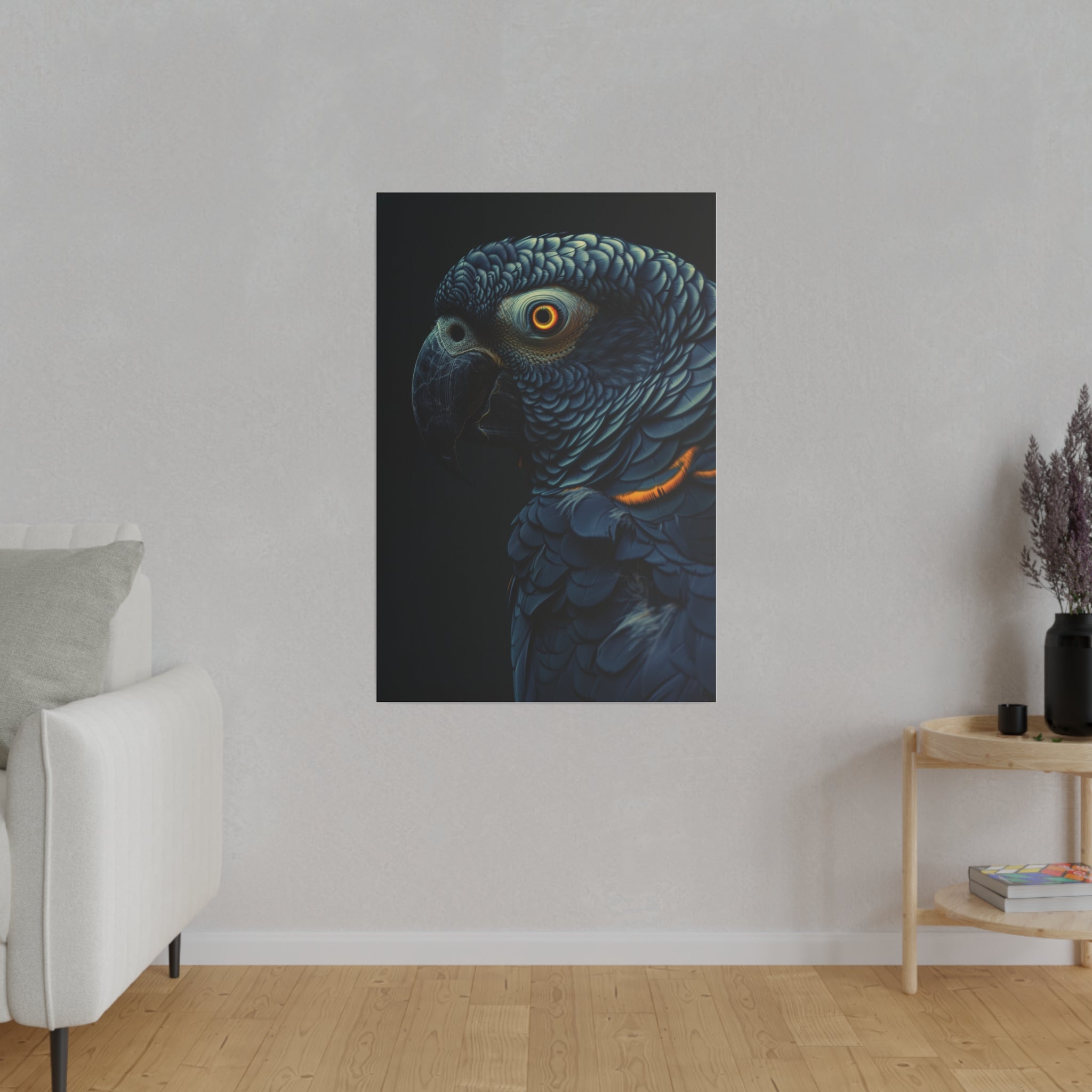 Parrot's Grace - Wildlife Wall Art - Vertical Canvas - WA292