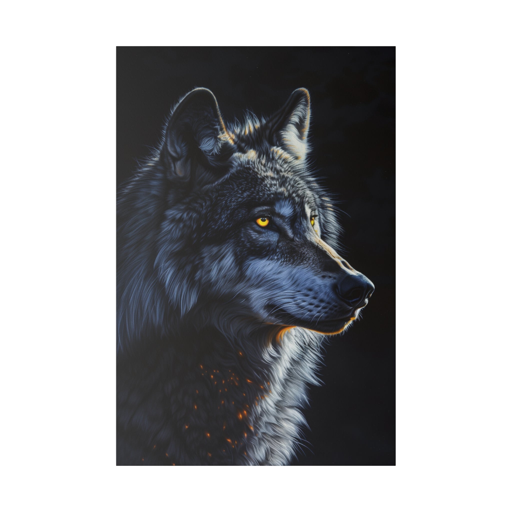 Wolf's Gaze - Wildlife Wall Art - Vertical Canvas - WA258