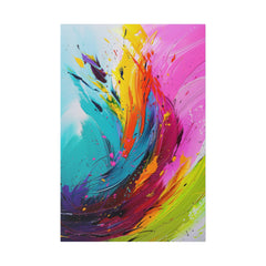 Paint Swirl - Abstract Wall Art - Vertical Canvas - WA233