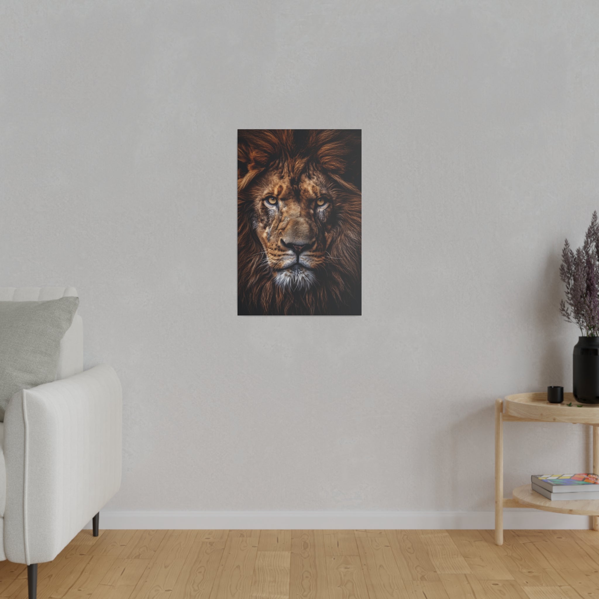 Lion's Power - Wildlife Wall Art - Vertical Canvas - WA285