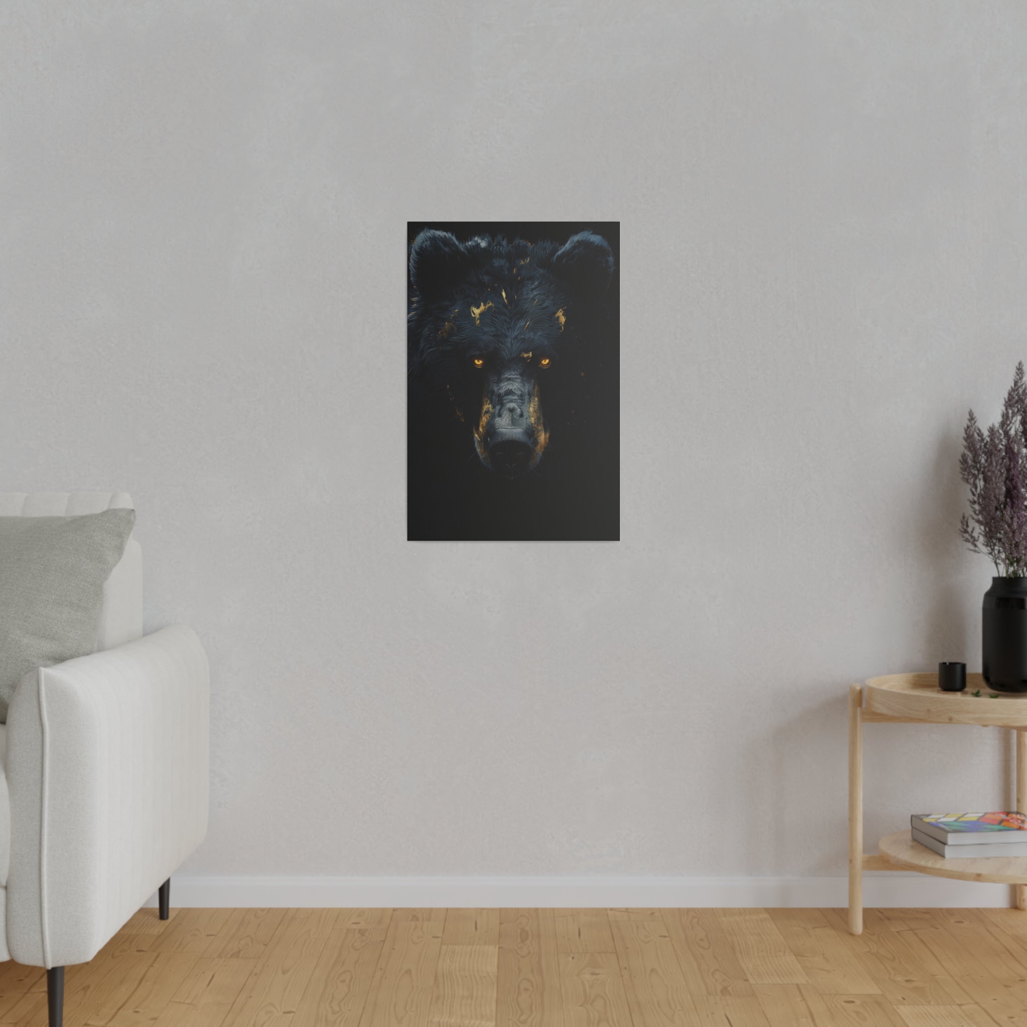 Vicious Bear - Wildlife Wall Art - Vertical Canvas - WA242