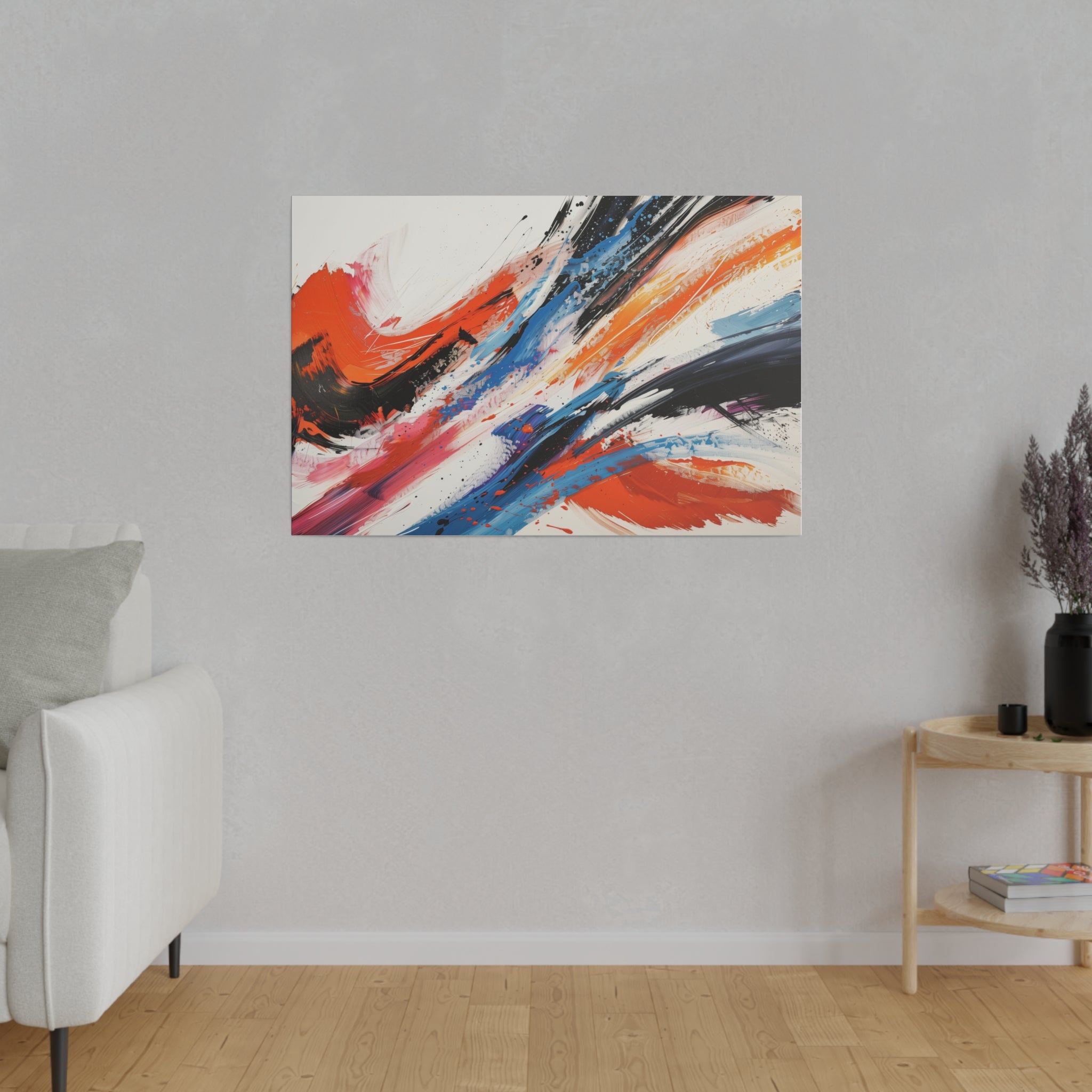 Color Symphony - Abstract Wall Art - Horizontal Canvas - WA207