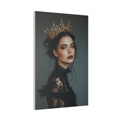 Gothic Woman with a Crown - Luxury Themed Canvas - Vertical Canvas - WA74