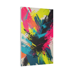 Neon Chaos - Abstract Wall Art - Vertical Canvas - WA235