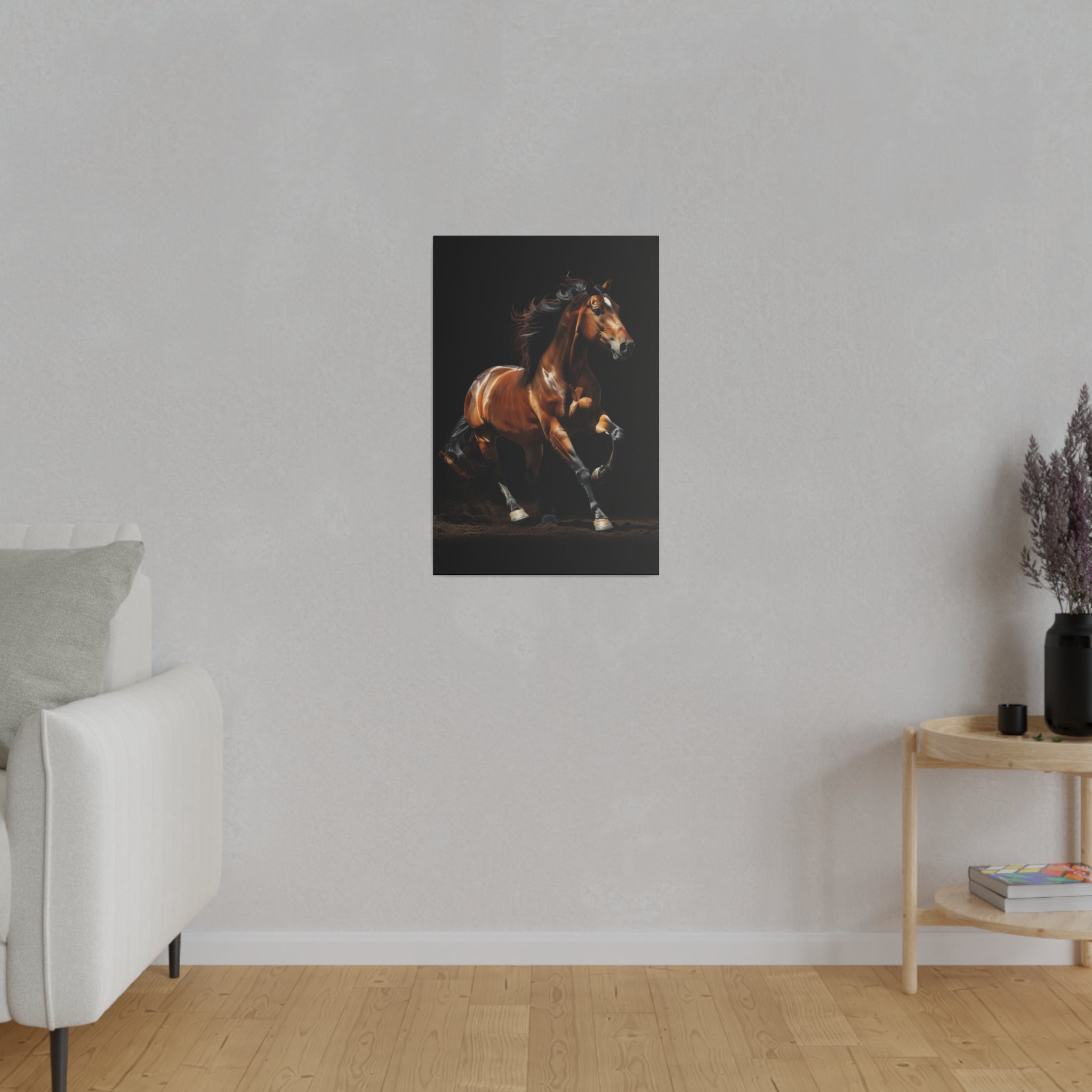 Galloping Horse - Wildlife Wall Art - Vertical Canvas - WA245