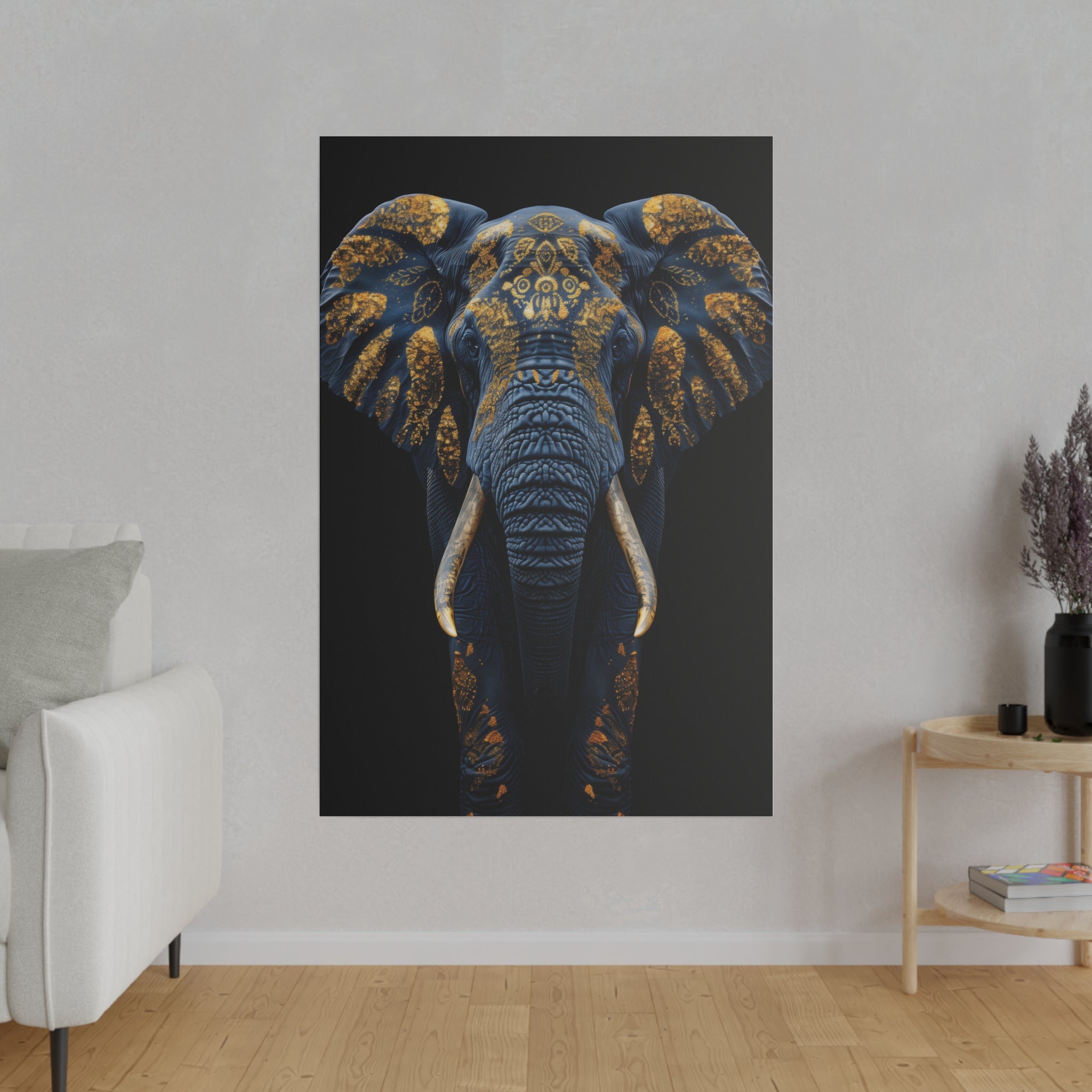 Majestic Elephant - Wildlife Wall Art - Vertical Canvas - WA272