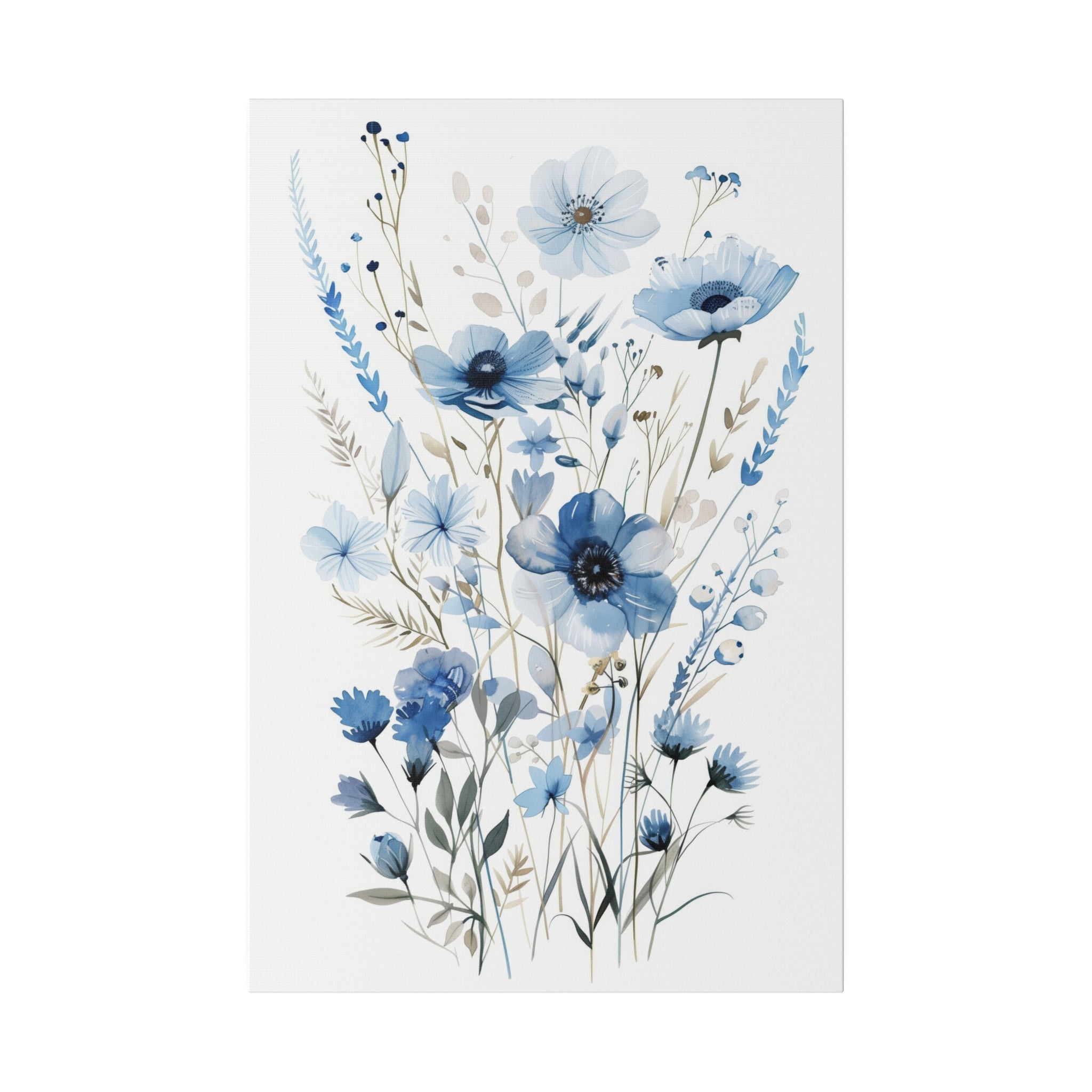 Flowers Wall Art - Botanical Wall Art - Vertical Canvas - WA44