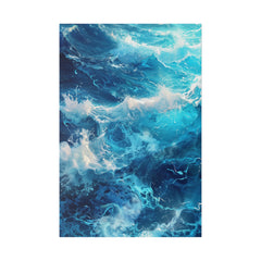 Ocean Waves Wall Art - Vertical Canvas - WA92