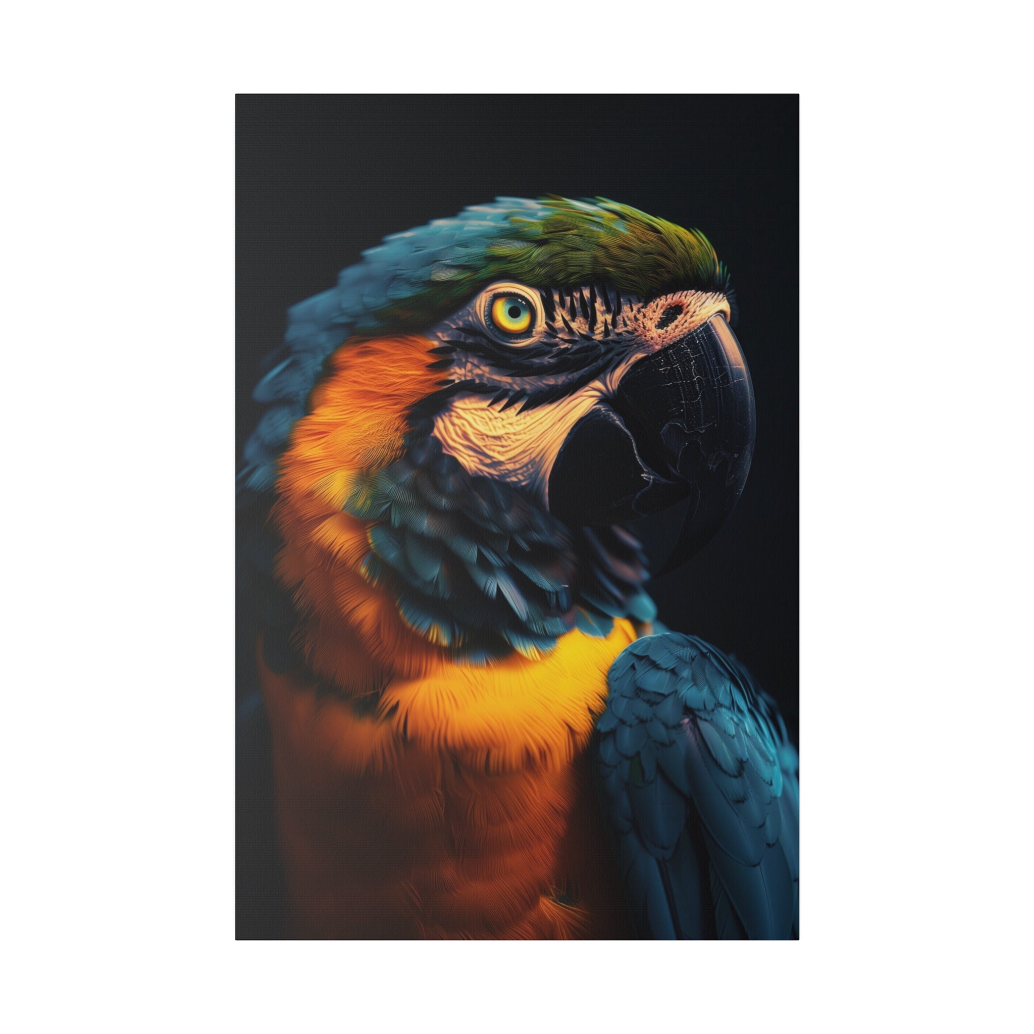 Majestic Parrot - Wildlife Wall Art - Vertical Canvas - WA247