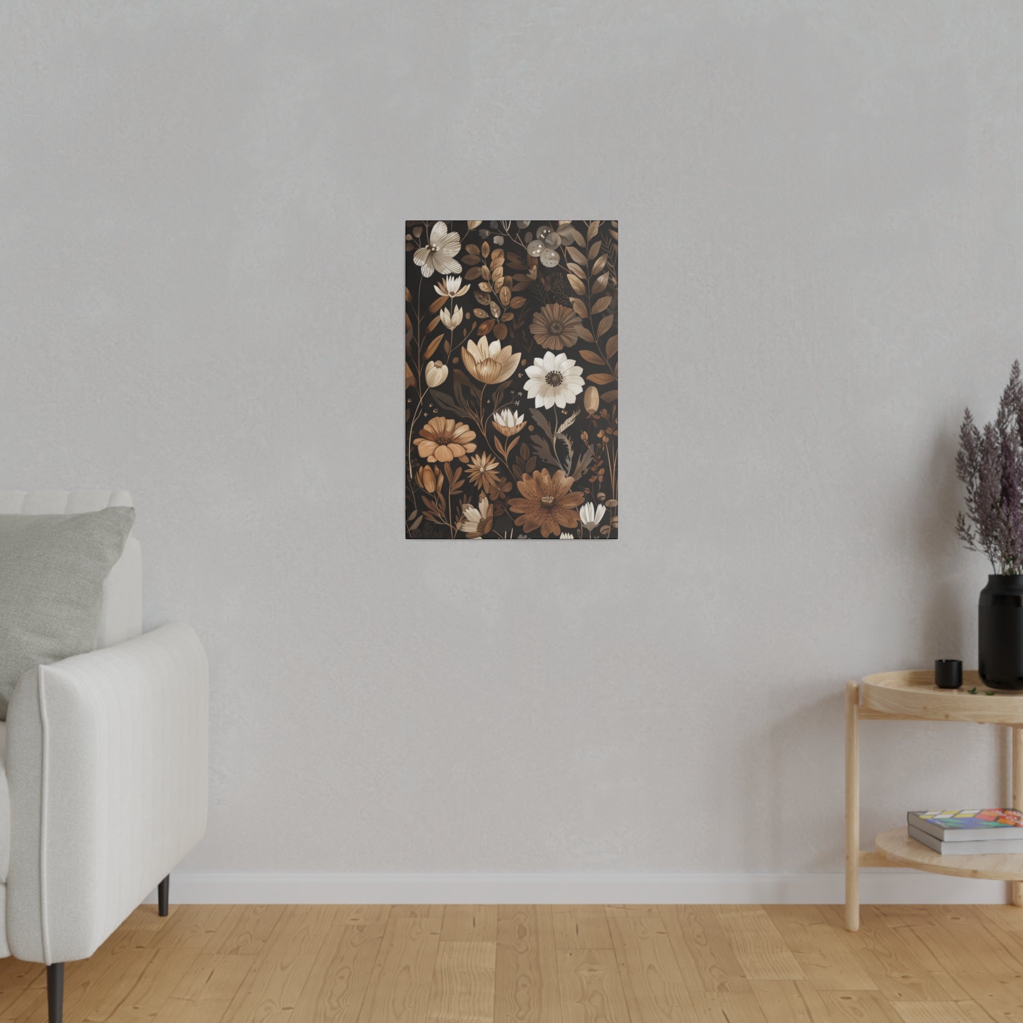 Flowers Wall Art - Botanical Wall Art - Vertical Canvas - WA46