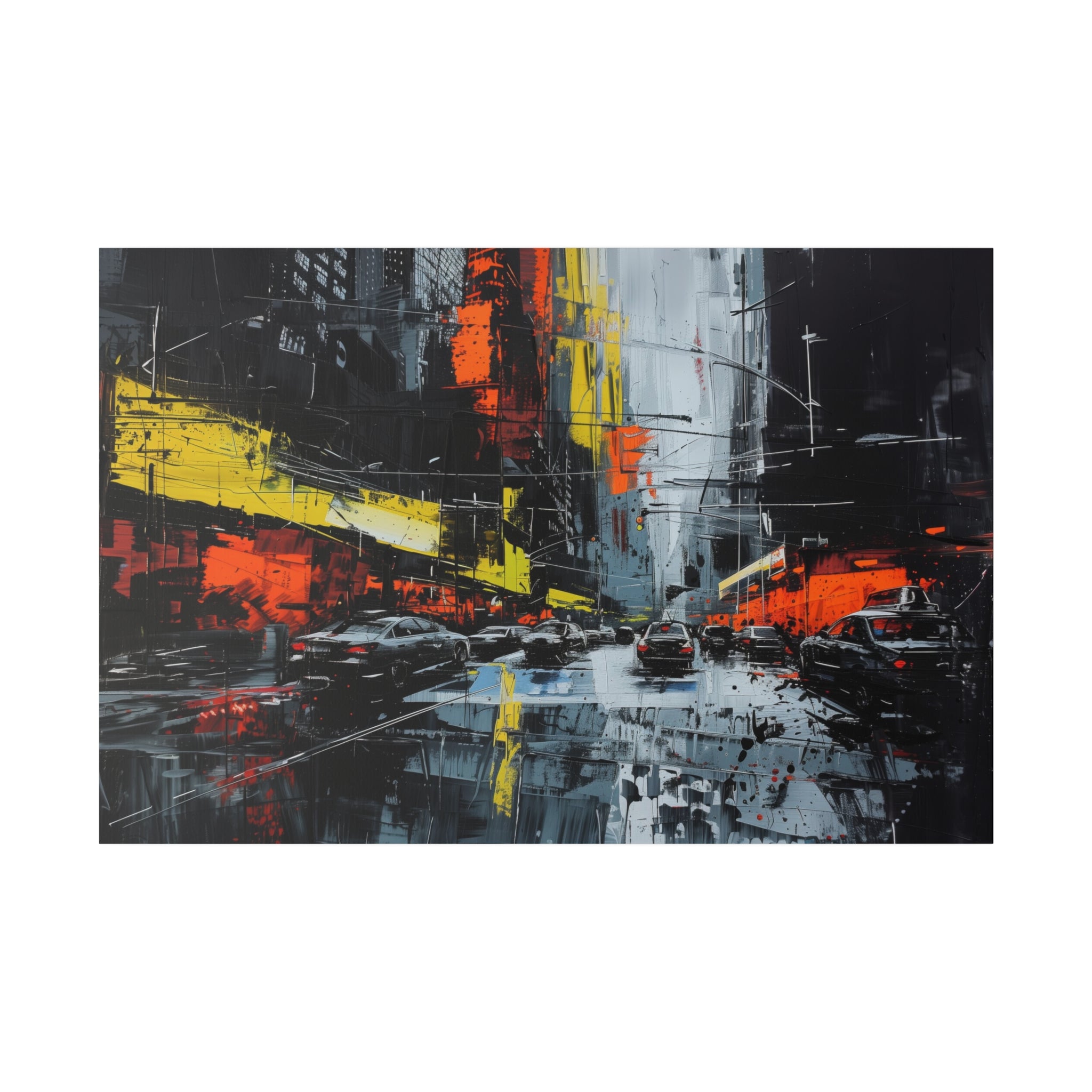 Metropolitan Glow - Abstract Wall Art - Horizontal Canvas - WA221