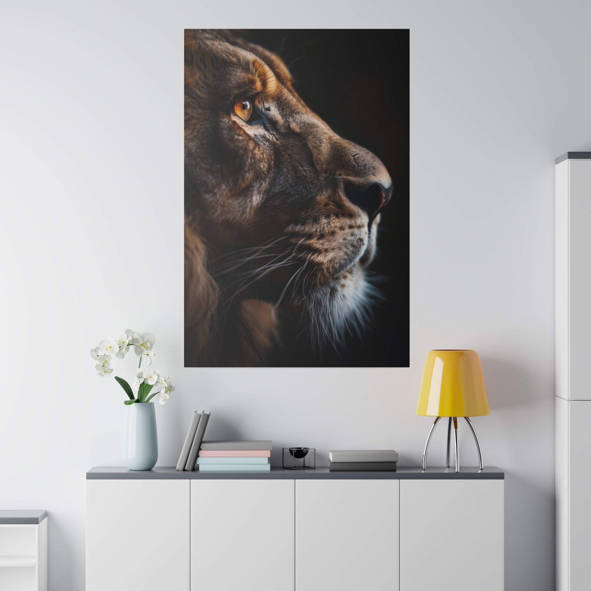 Lion's Glory - Wildlife Wall Art - Vertical Canvas - WA284