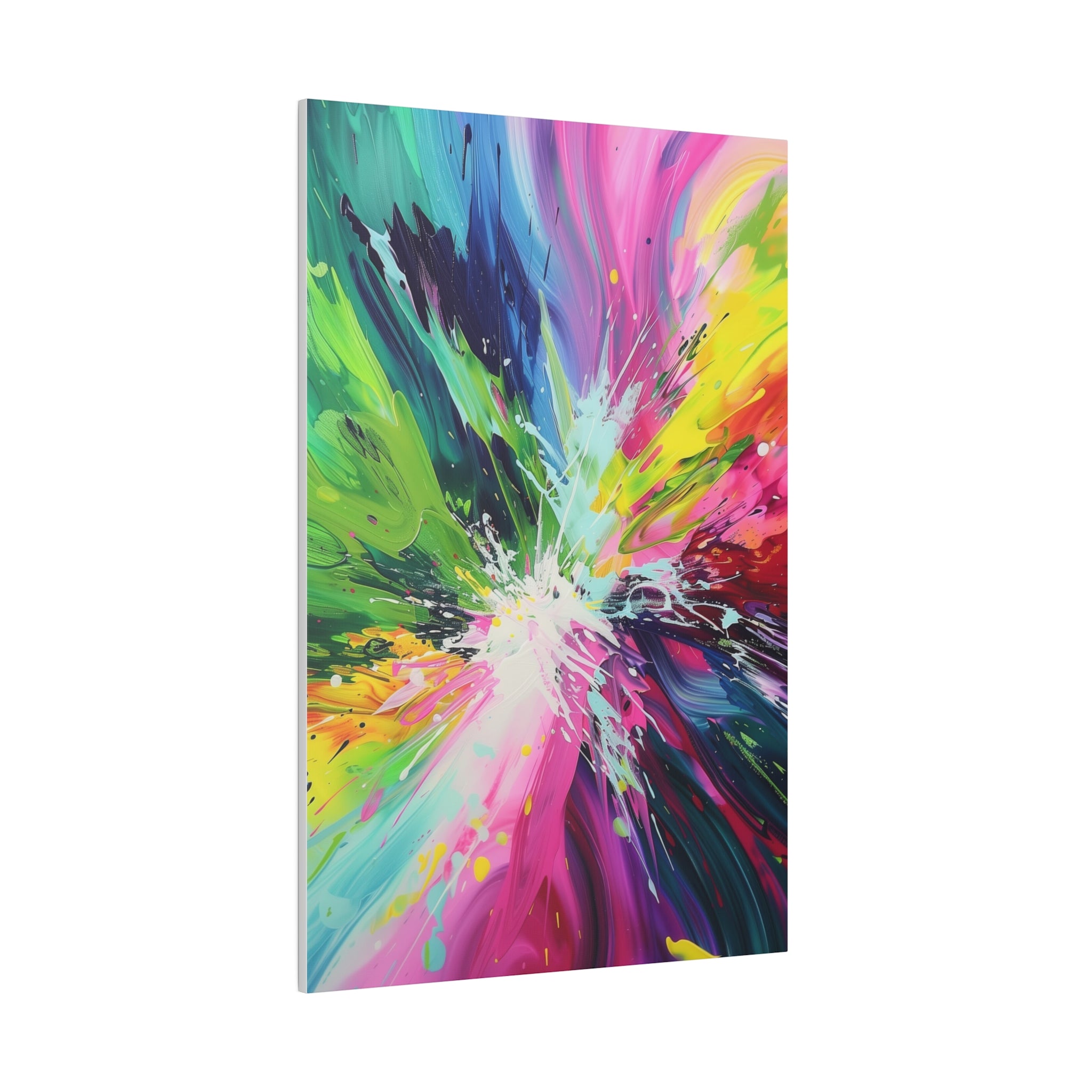 Vibrant Symphony - Abstract Wall Art - Vertical Canvas - WA234