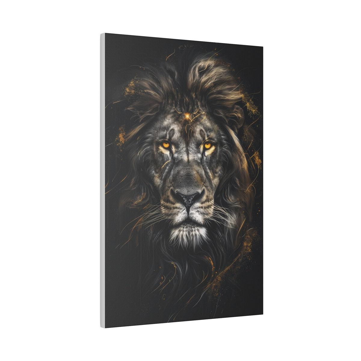 Lion of Light - Wildlife Wall Art - Vertical Canvas - WA255