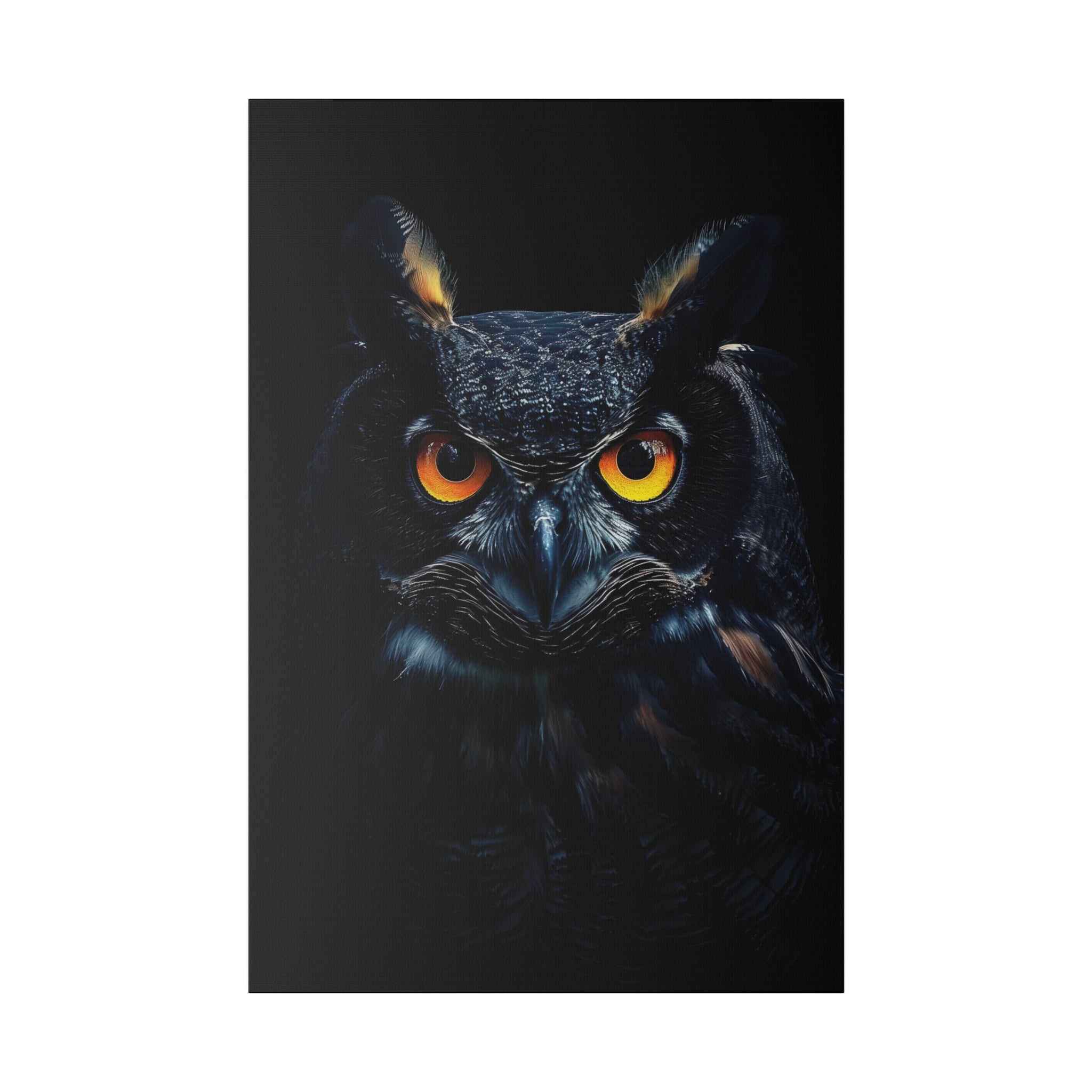 Owl's Brilliance - Wildlife Wall Art - Vertical Canvas - WA275