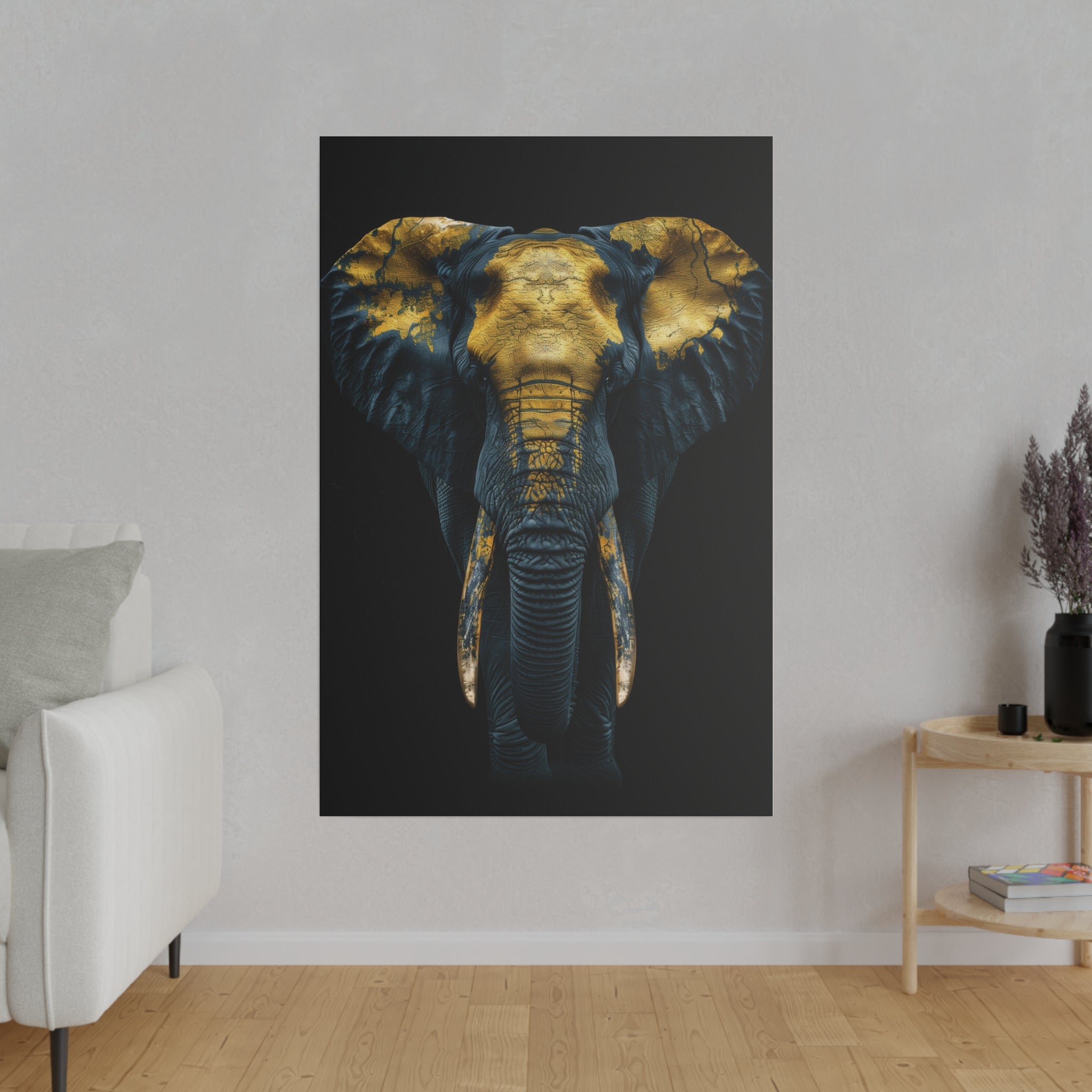 Elephant's Glow - Wildlife Wall Art - Vertical Canvas - WA271