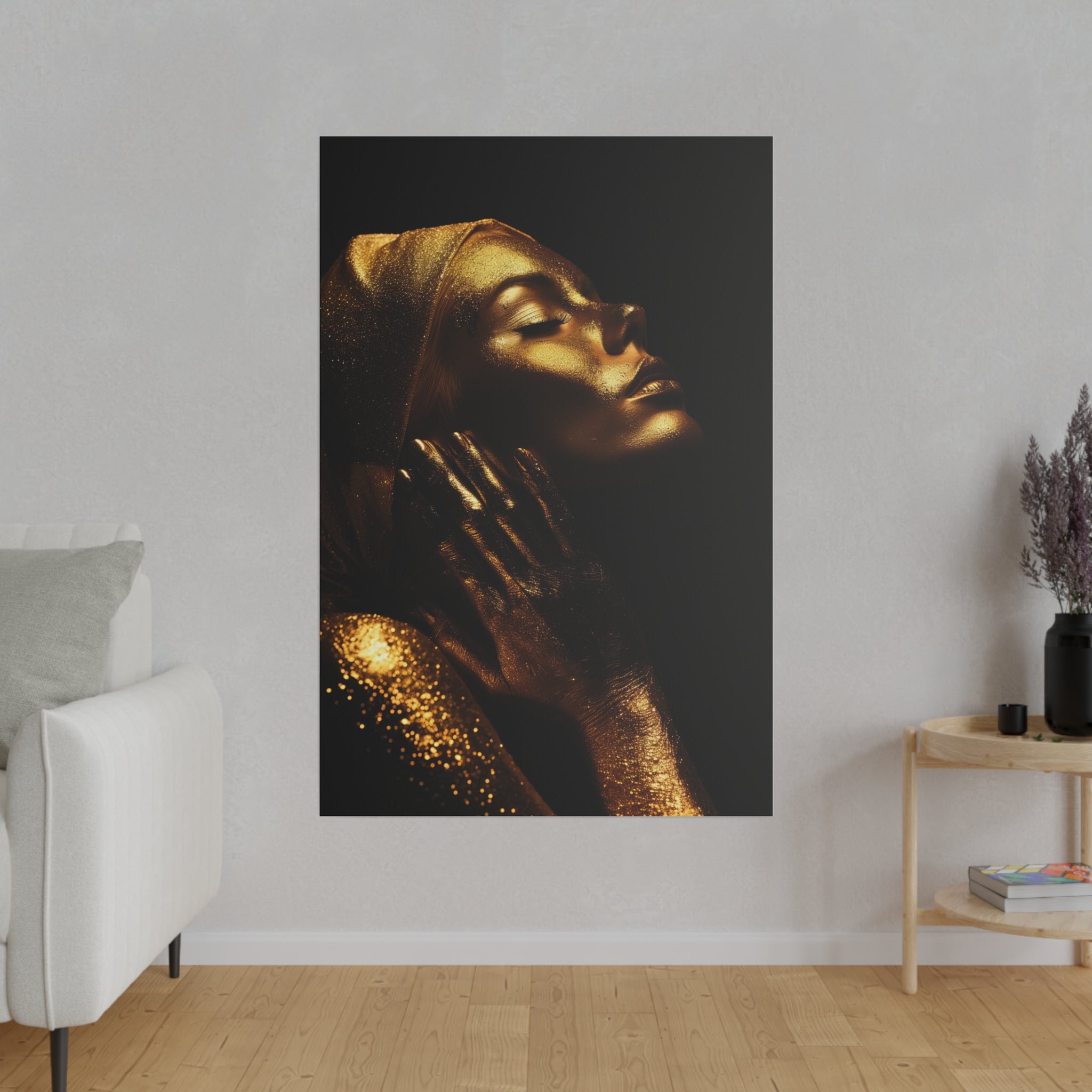 Woman in Gold - Luxury Themed Canvas - Vertical Canvas - WA71