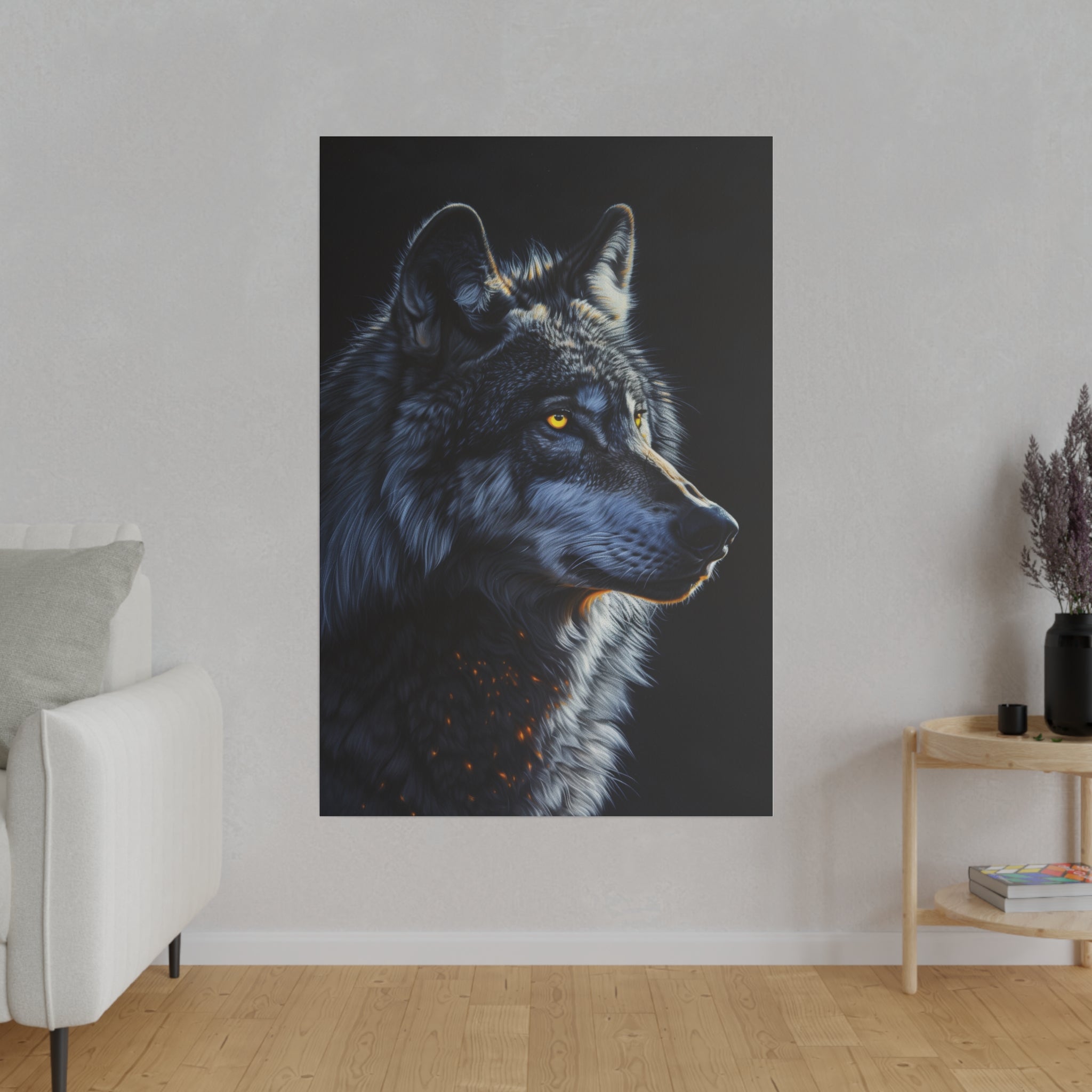 Wolf's Gaze - Wildlife Wall Art - Vertical Canvas - WA258