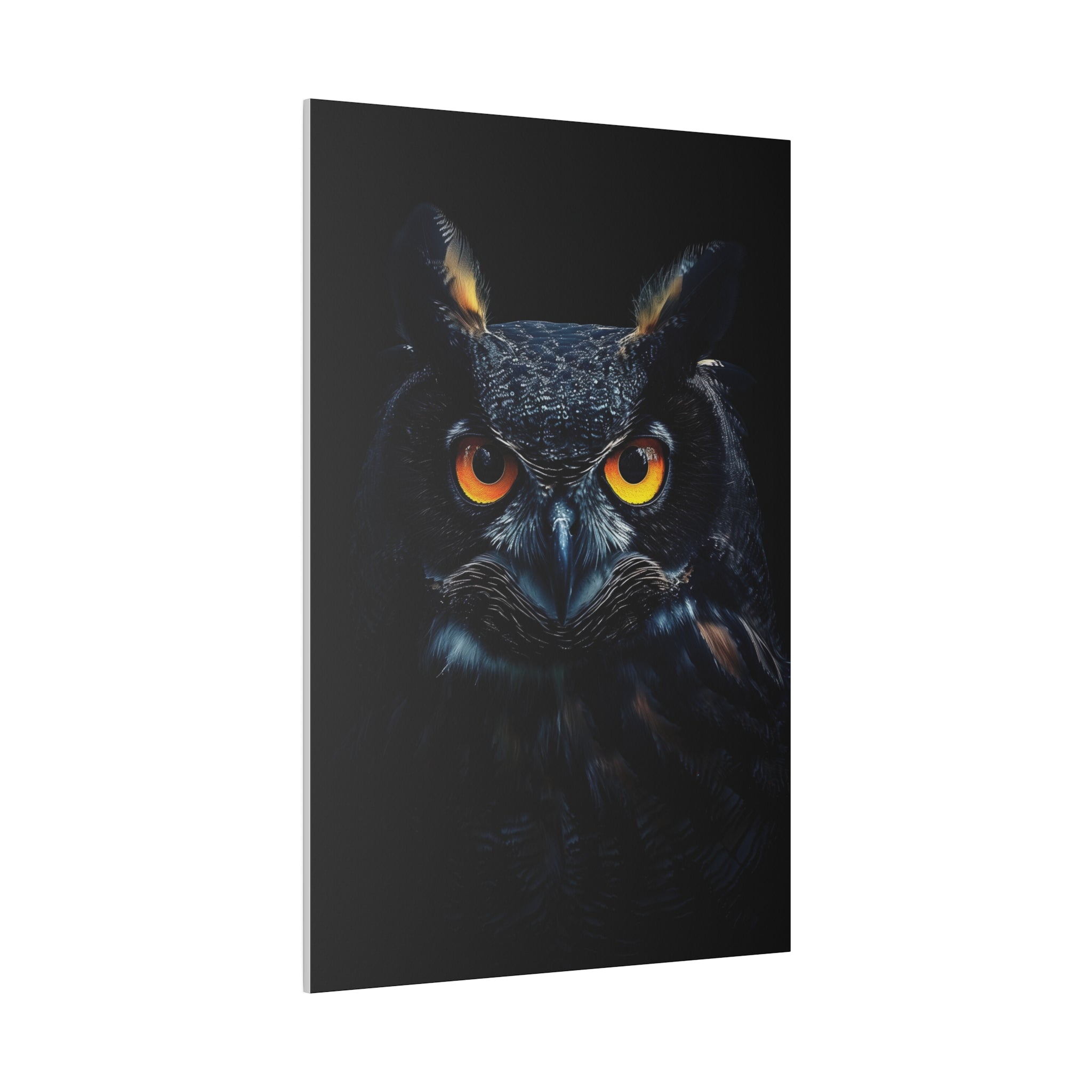 Owl's Brilliance - Wildlife Wall Art - Vertical Canvas - WA275