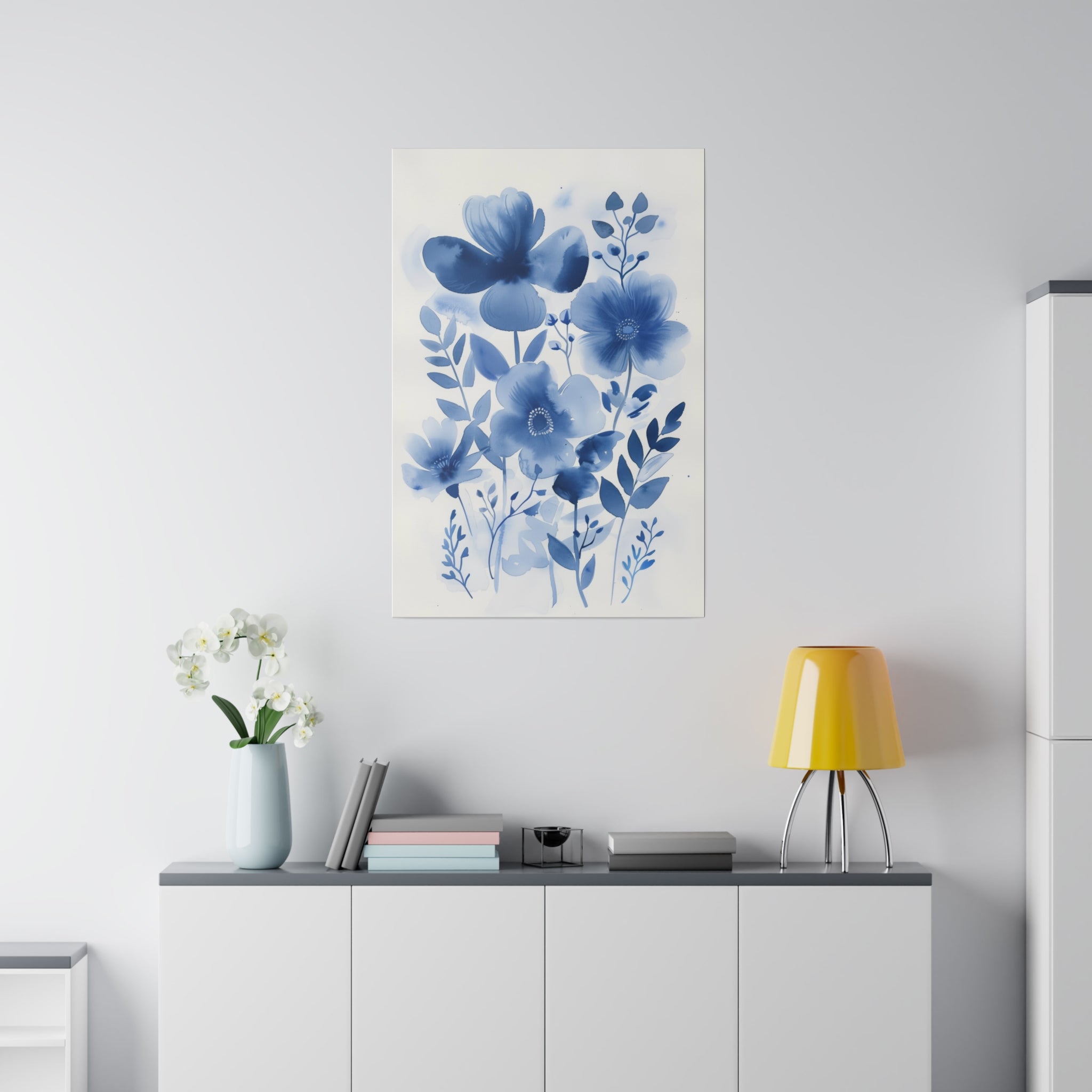 Flowers Wall Art - Botanical Wall Art - Vertical Canvas - WA56