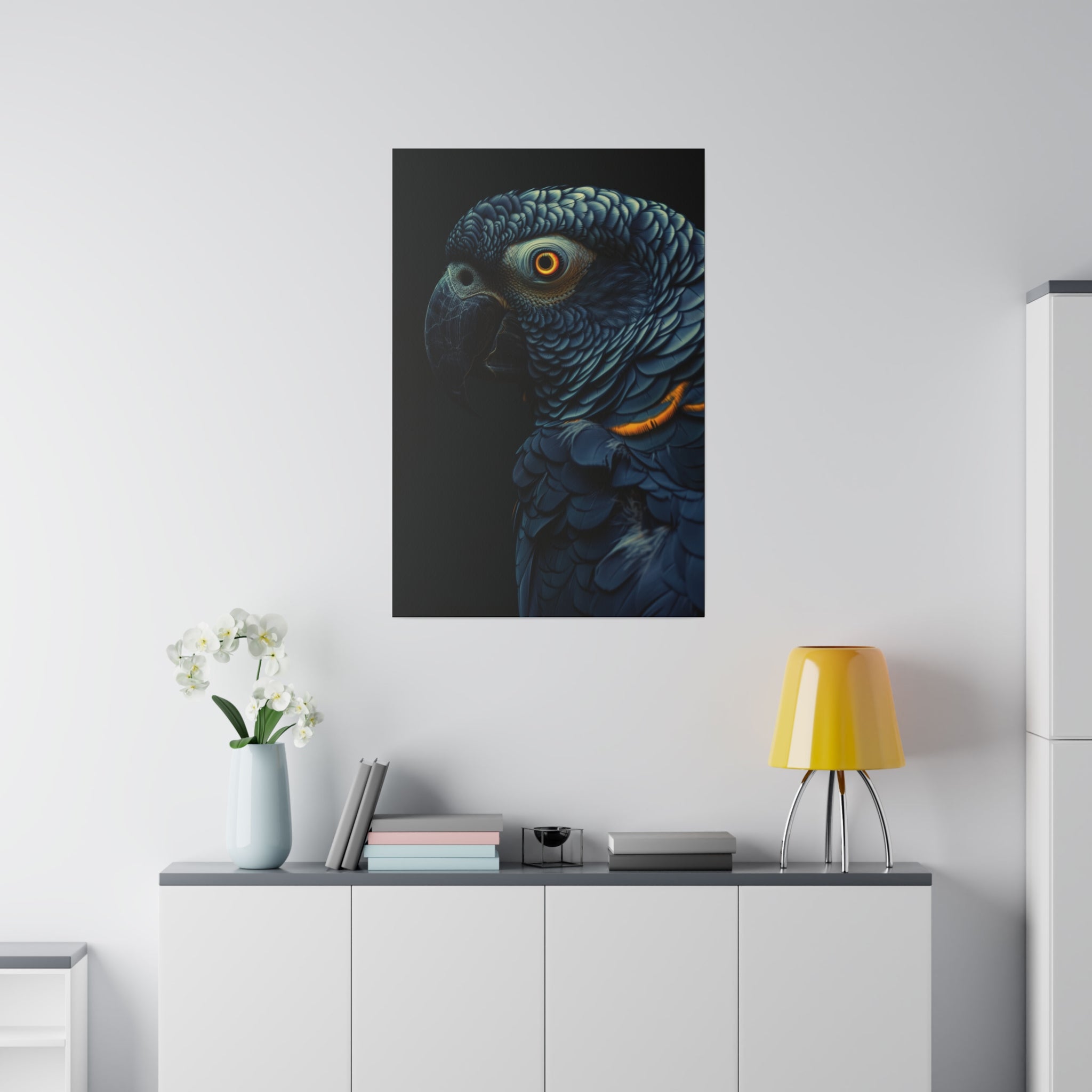 Parrot's Grace - Wildlife Wall Art - Vertical Canvas - WA292