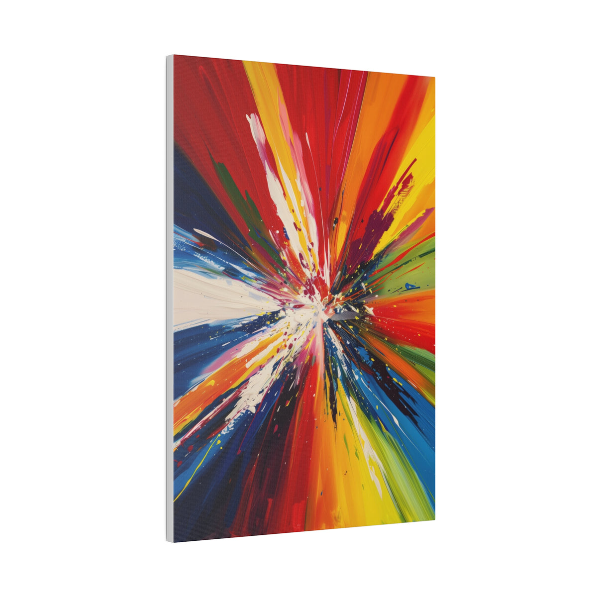 Color Burst - Abstract Wall Art - Vertical Canvas - WA236