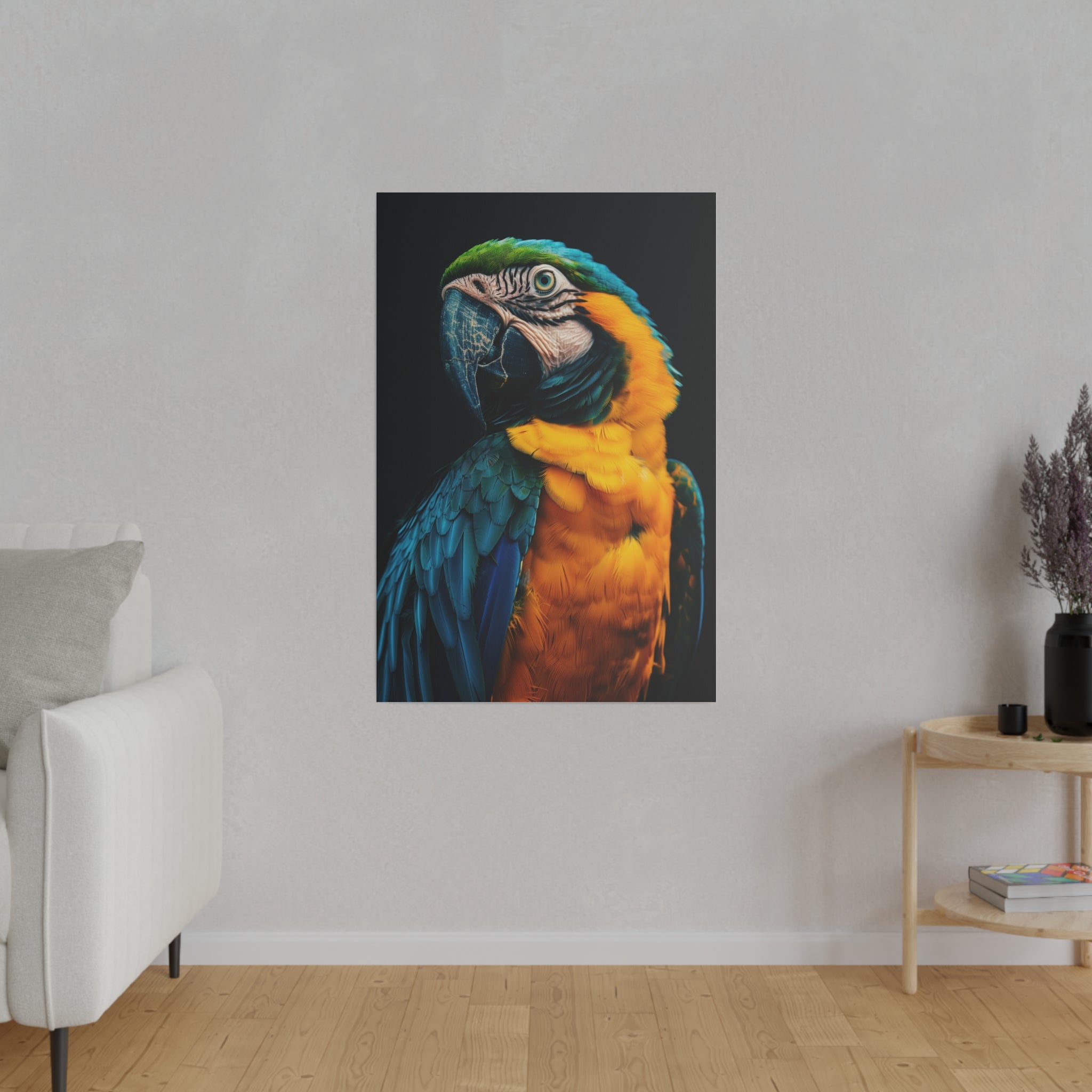 Imposing Parrot - Wildlife Wall Art - Vertical Canvas - WA248