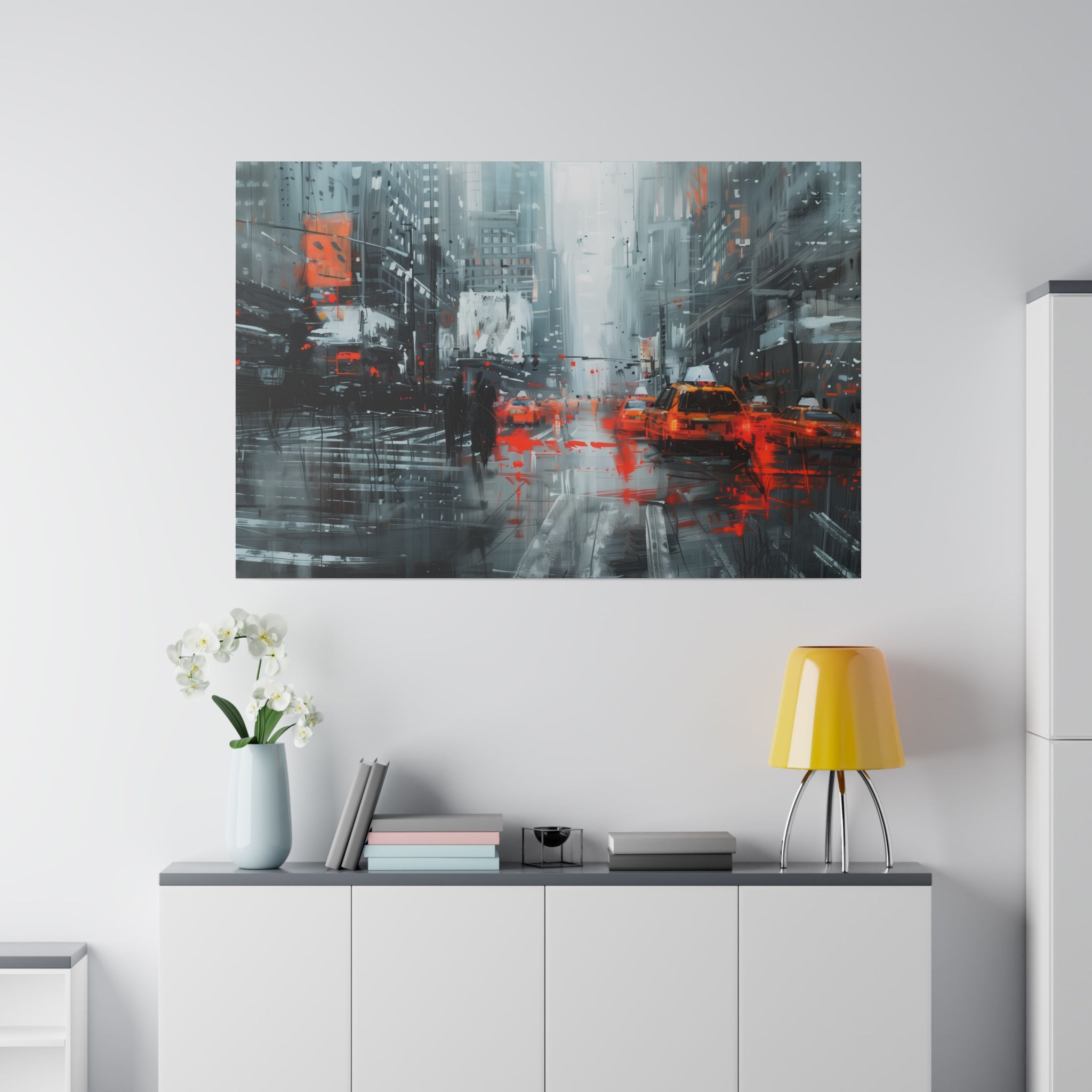 Urban Pulse - Abstract Wall Art - Horizontal Canvas - WA222