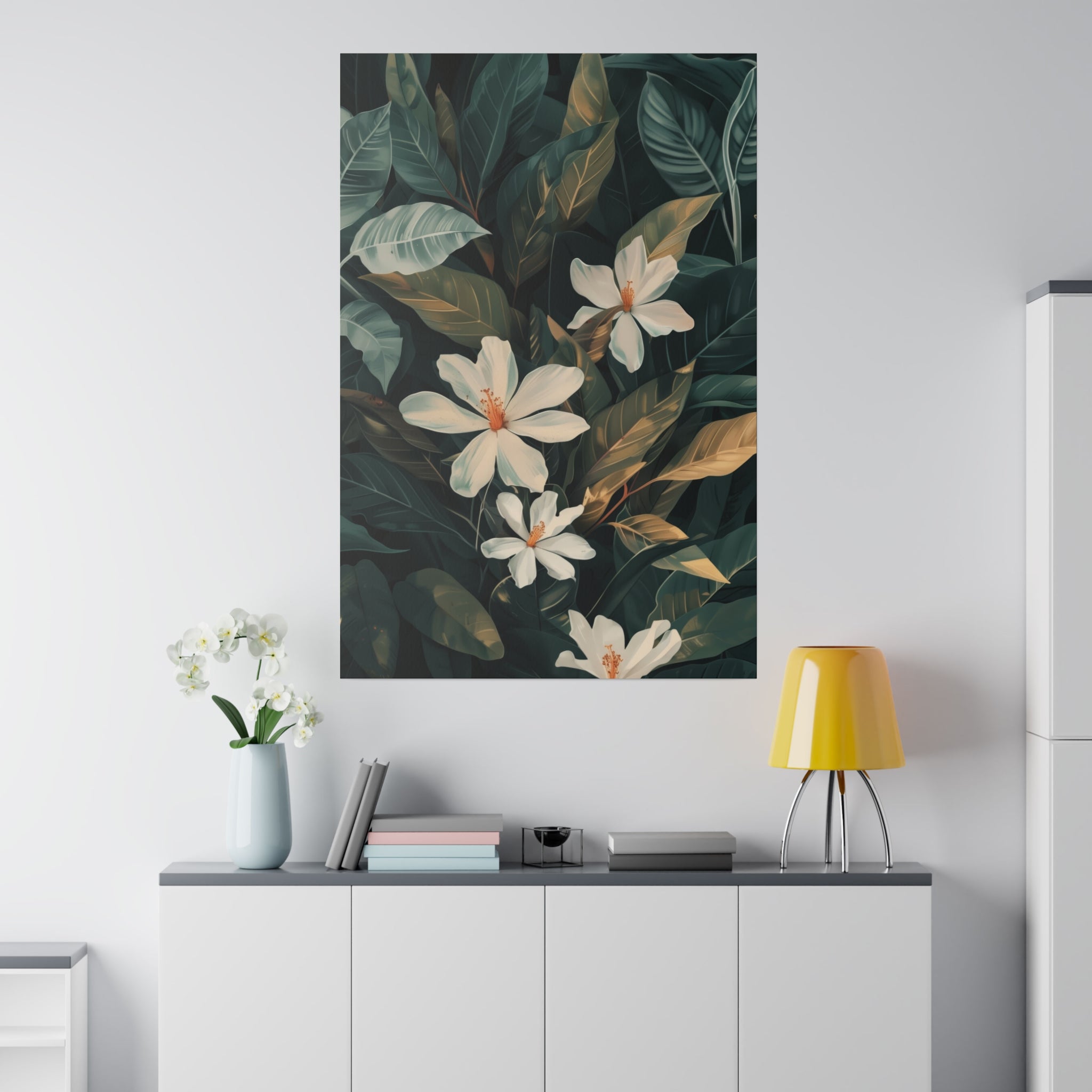 Flowers Wall Art - Botanical Wall Art - Vertical Canvas - WA63