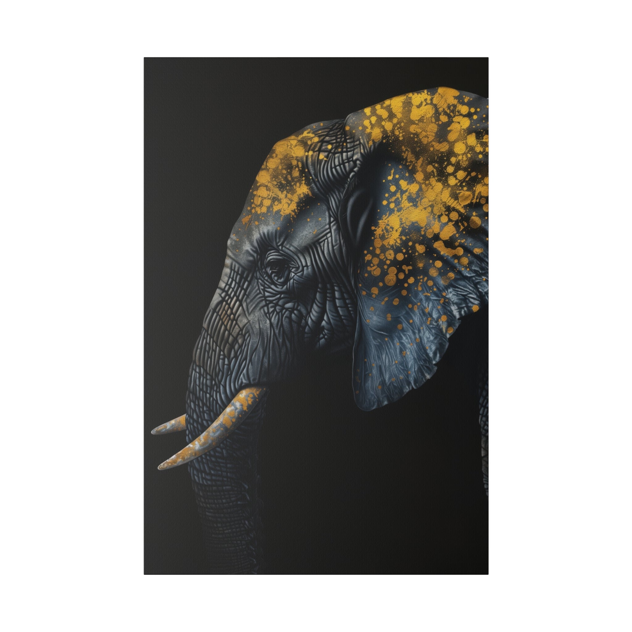 Elephant's Radiance - Wildlife Wall Art - Vertical Canvas - WA270